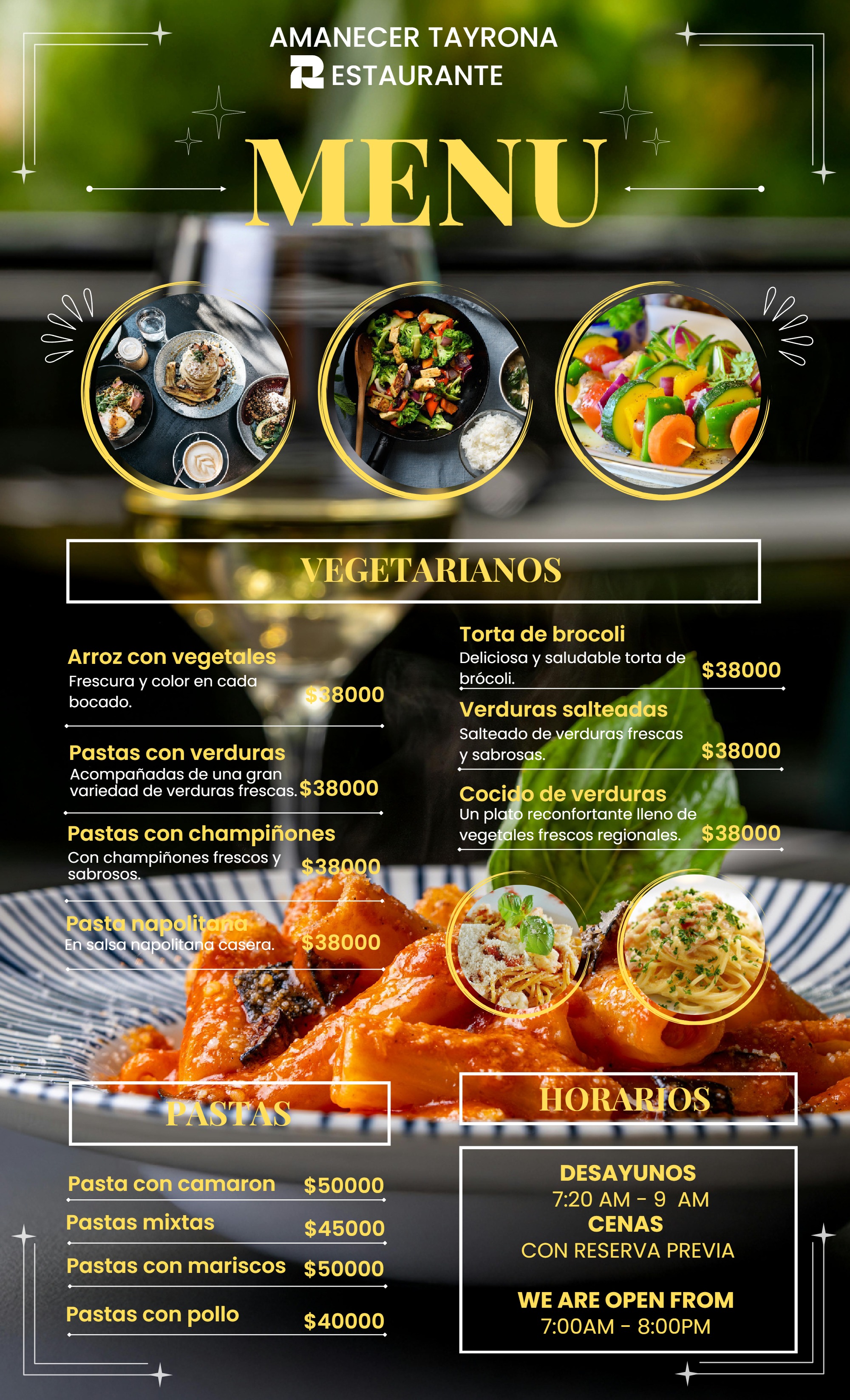 Restaurant Menu — page 2