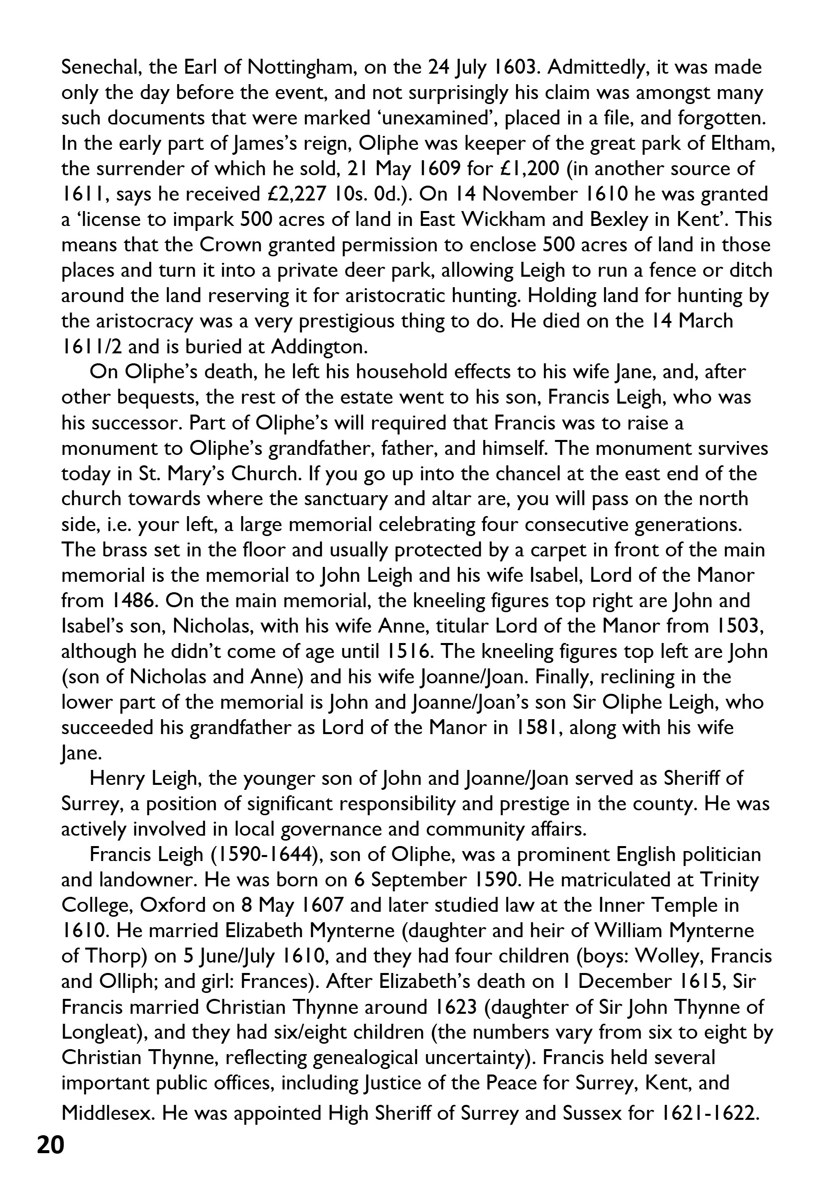 St Mary the Blesssed Virgin Magazine April 2026 — page 20