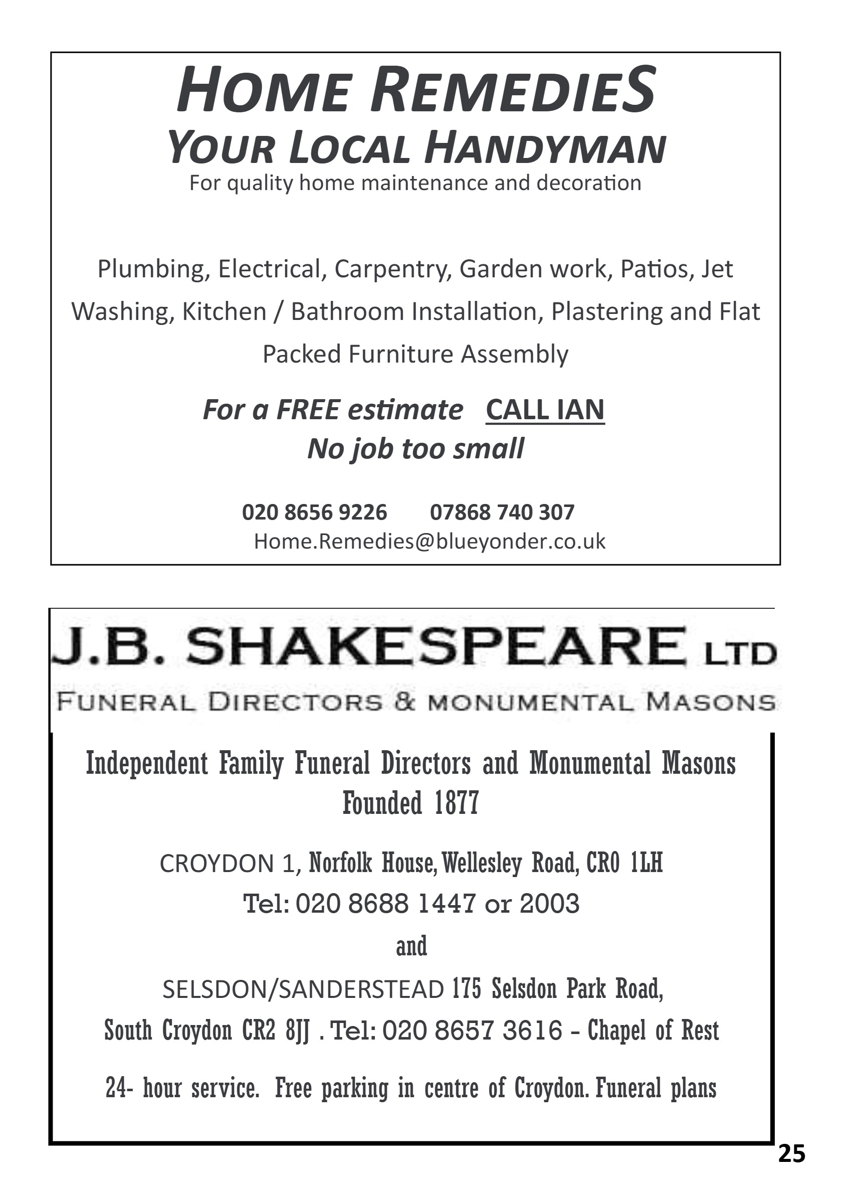 St Mary the Blesssed Virgin Magazine April 2026 — page 25
