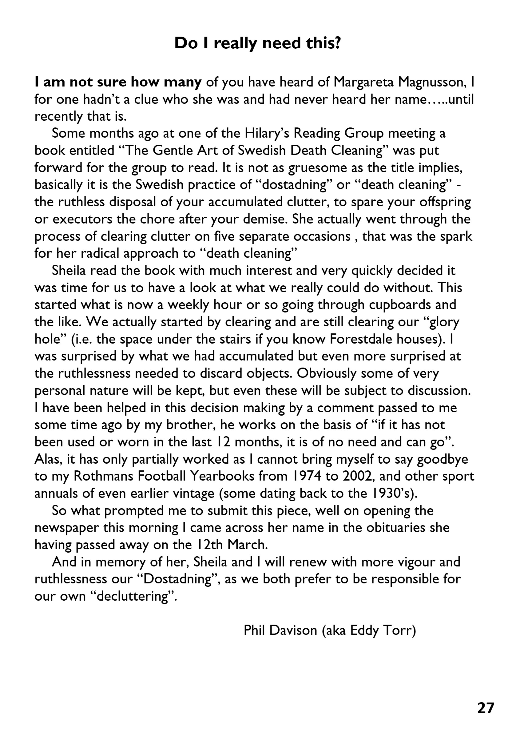 St Mary the Blesssed Virgin Magazine April 2026 — page 27