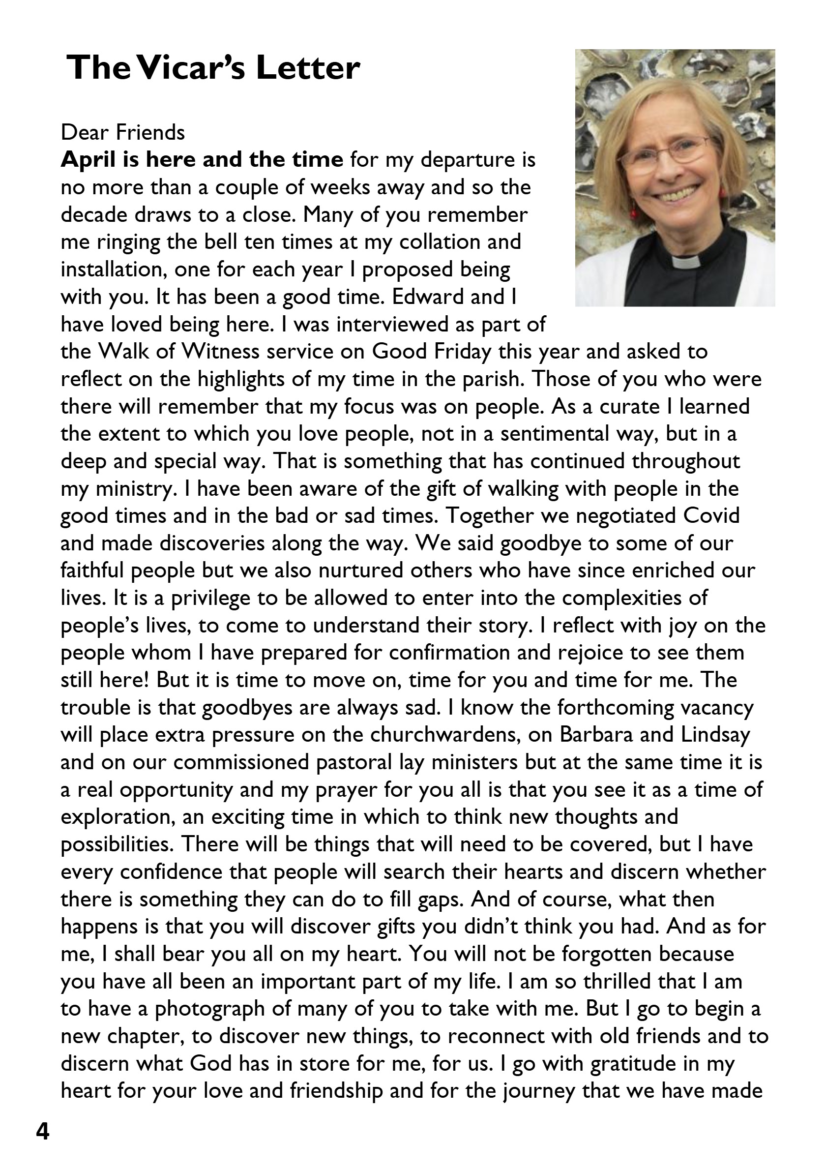 St Mary the Blesssed Virgin Magazine April 2026 — page 4