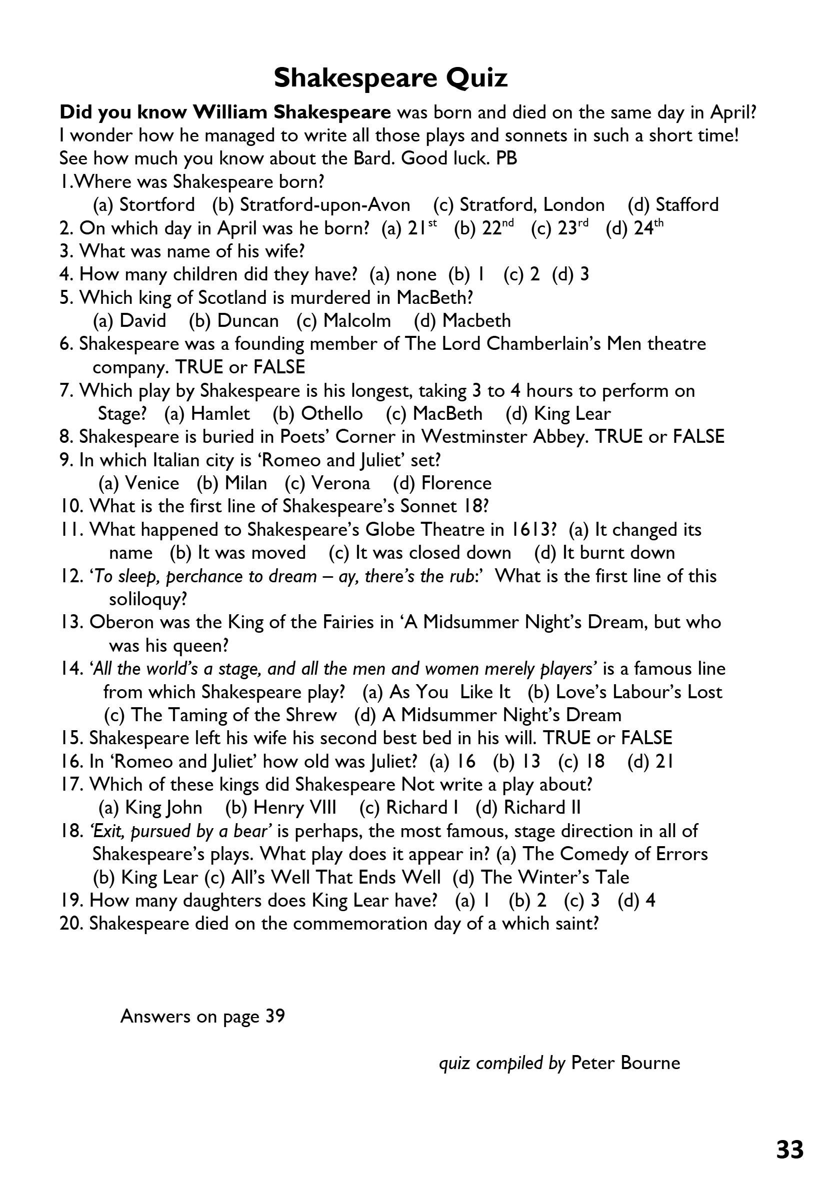 St Mary the Blesssed Virgin Magazine April 2026 — page 33