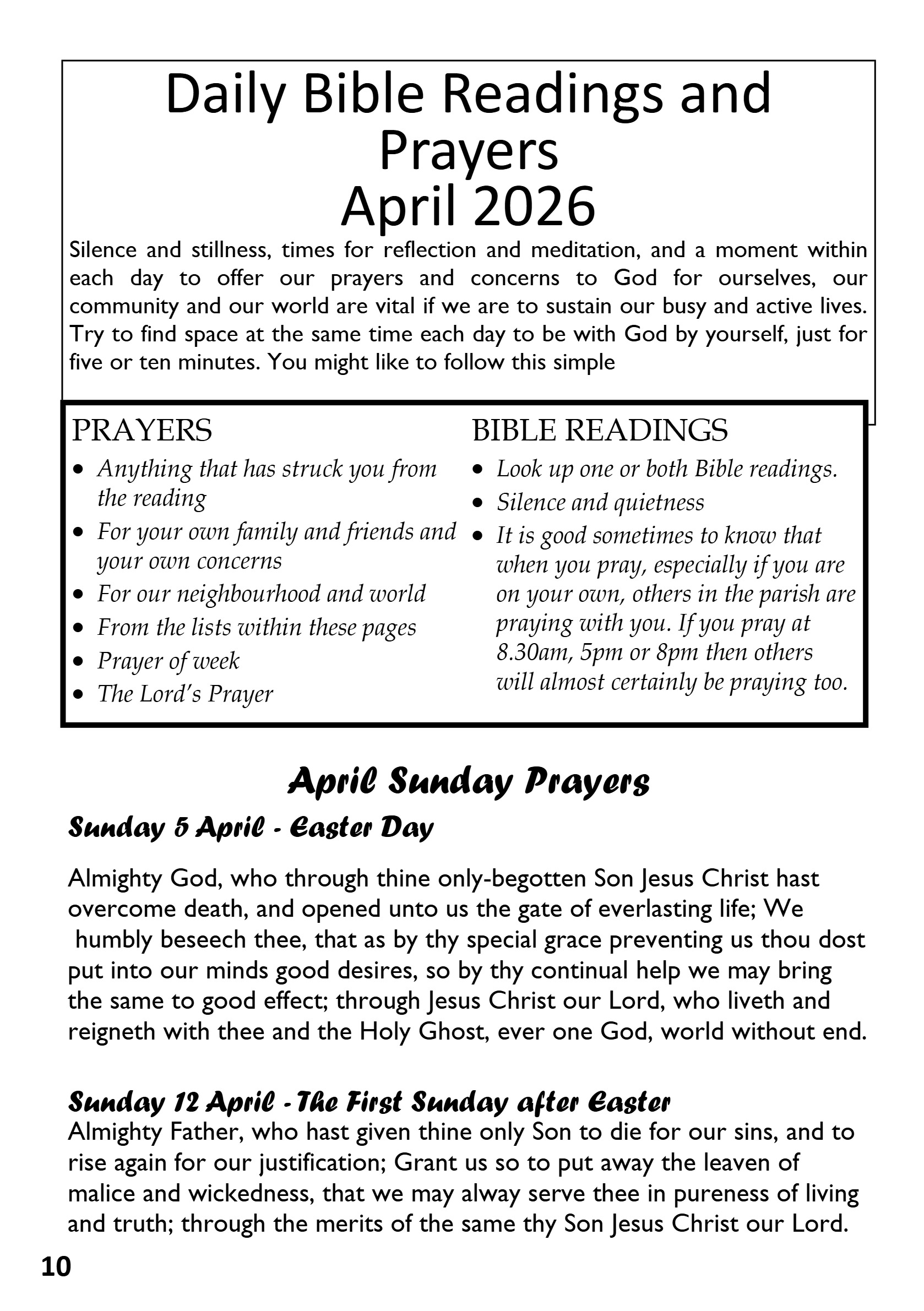 St Mary the Blesssed Virgin Magazine April 2026 — page 10