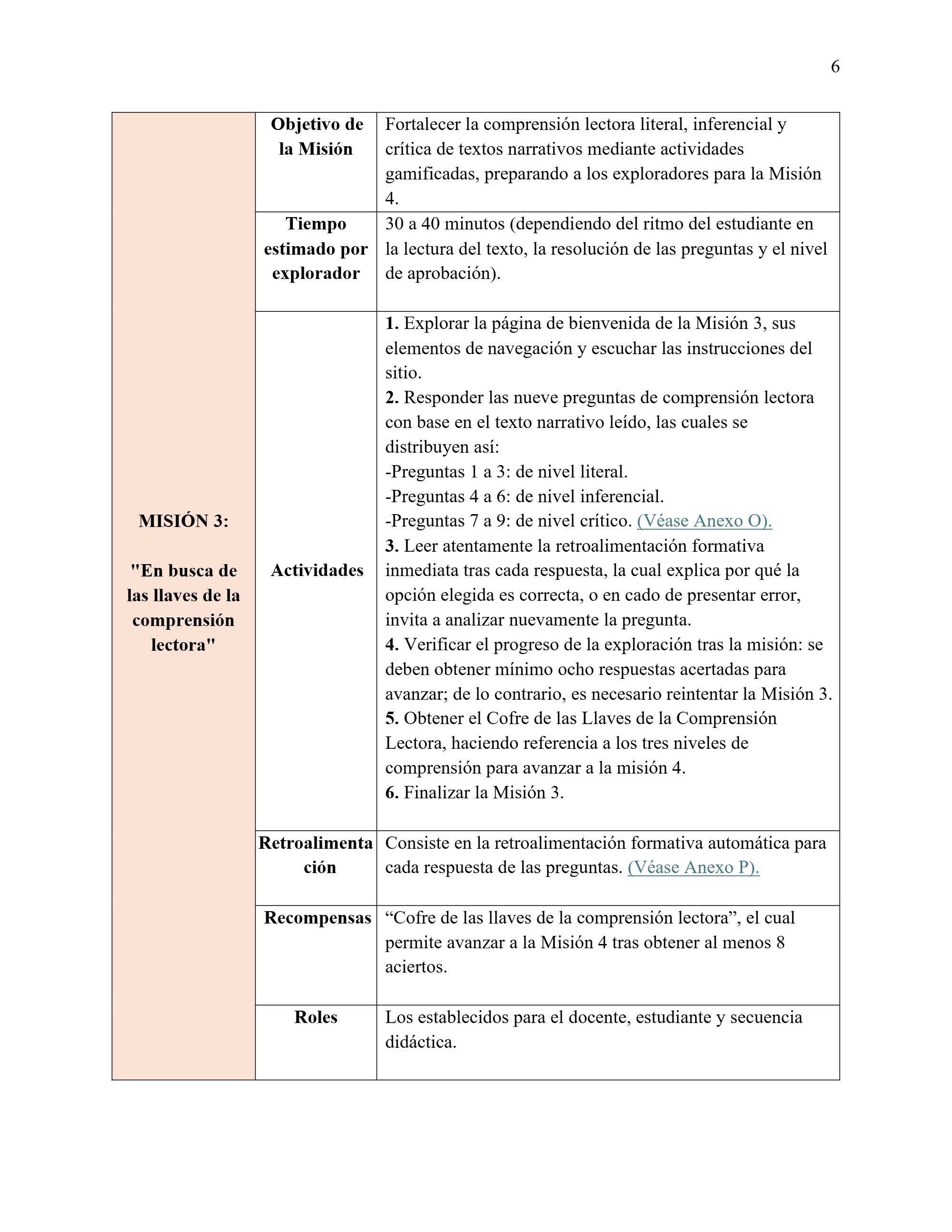 Secuencia Didáctica Gamificada Exploradores de las Narraciones. — page 6