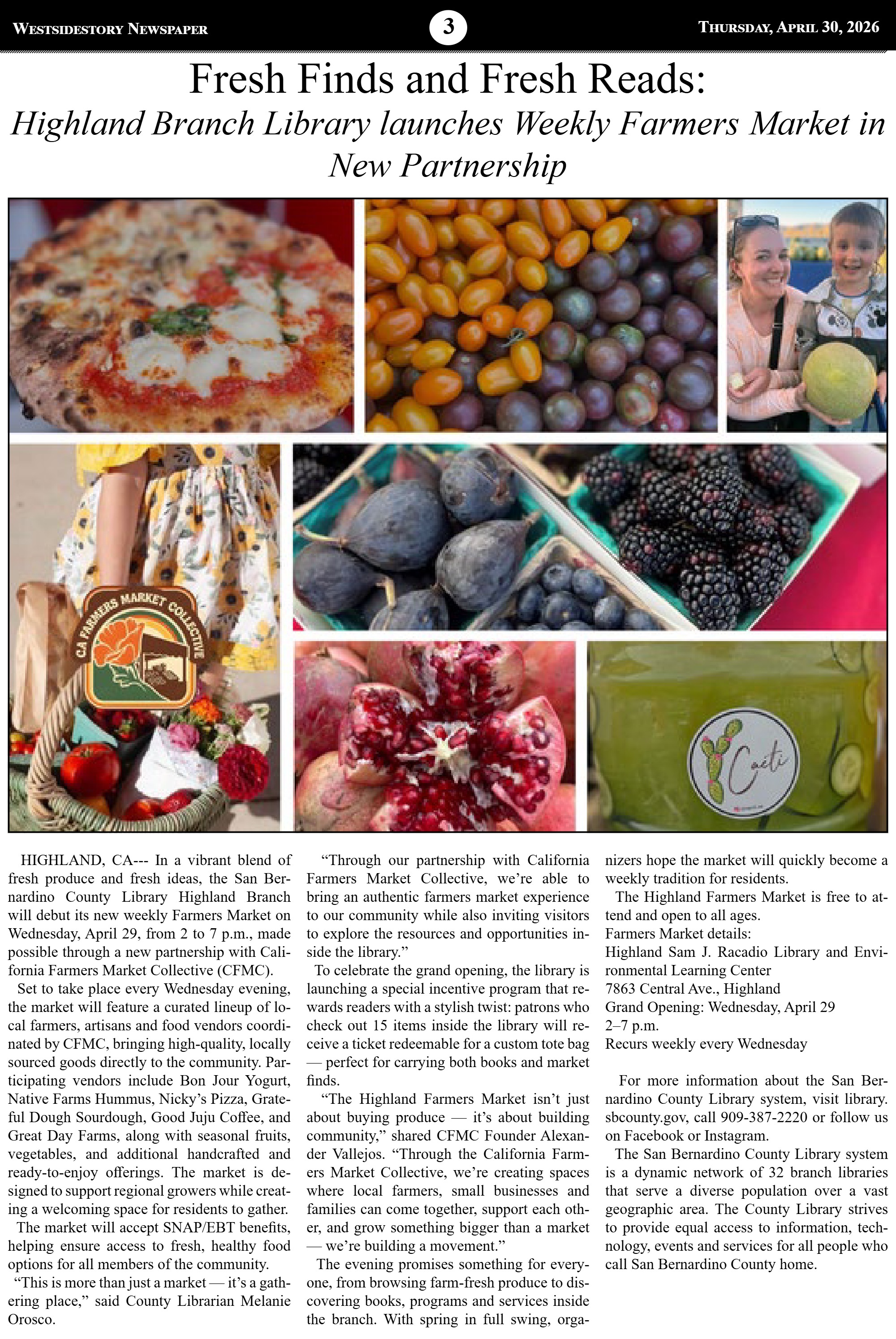 Thursday, April 30 | Vol. 30 No. 7 — page 3