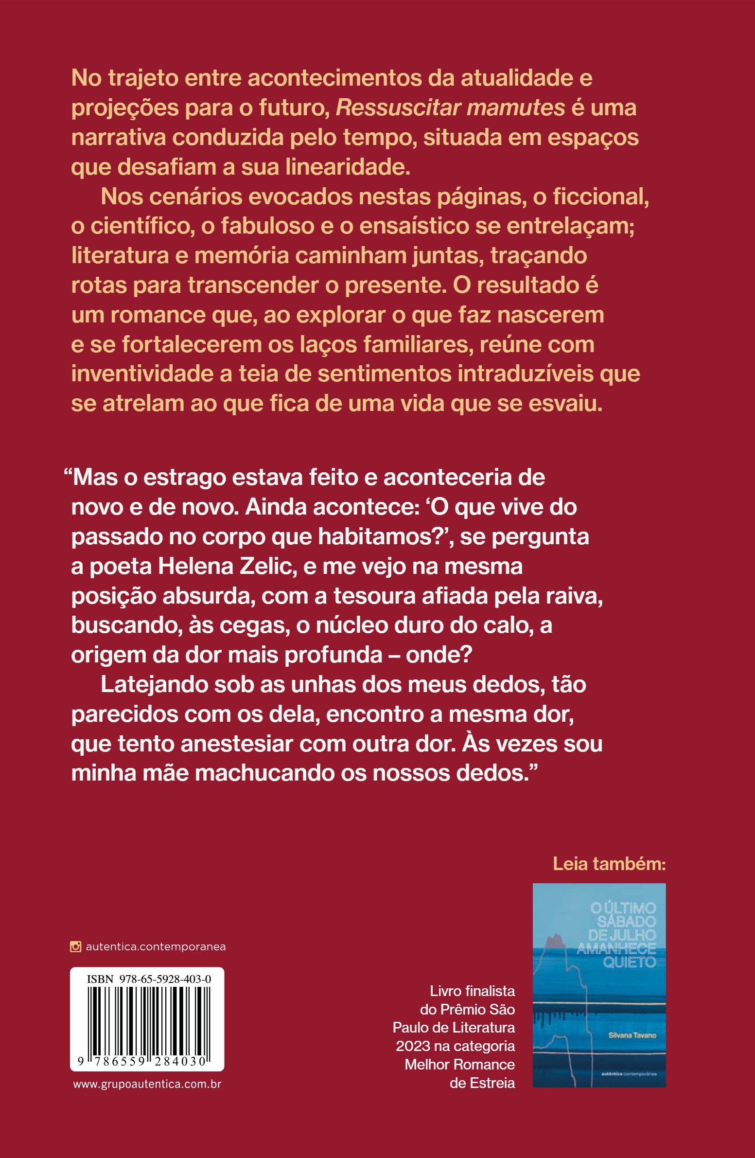 Ressucitar mamutes (Silvana Tavano) — page 122