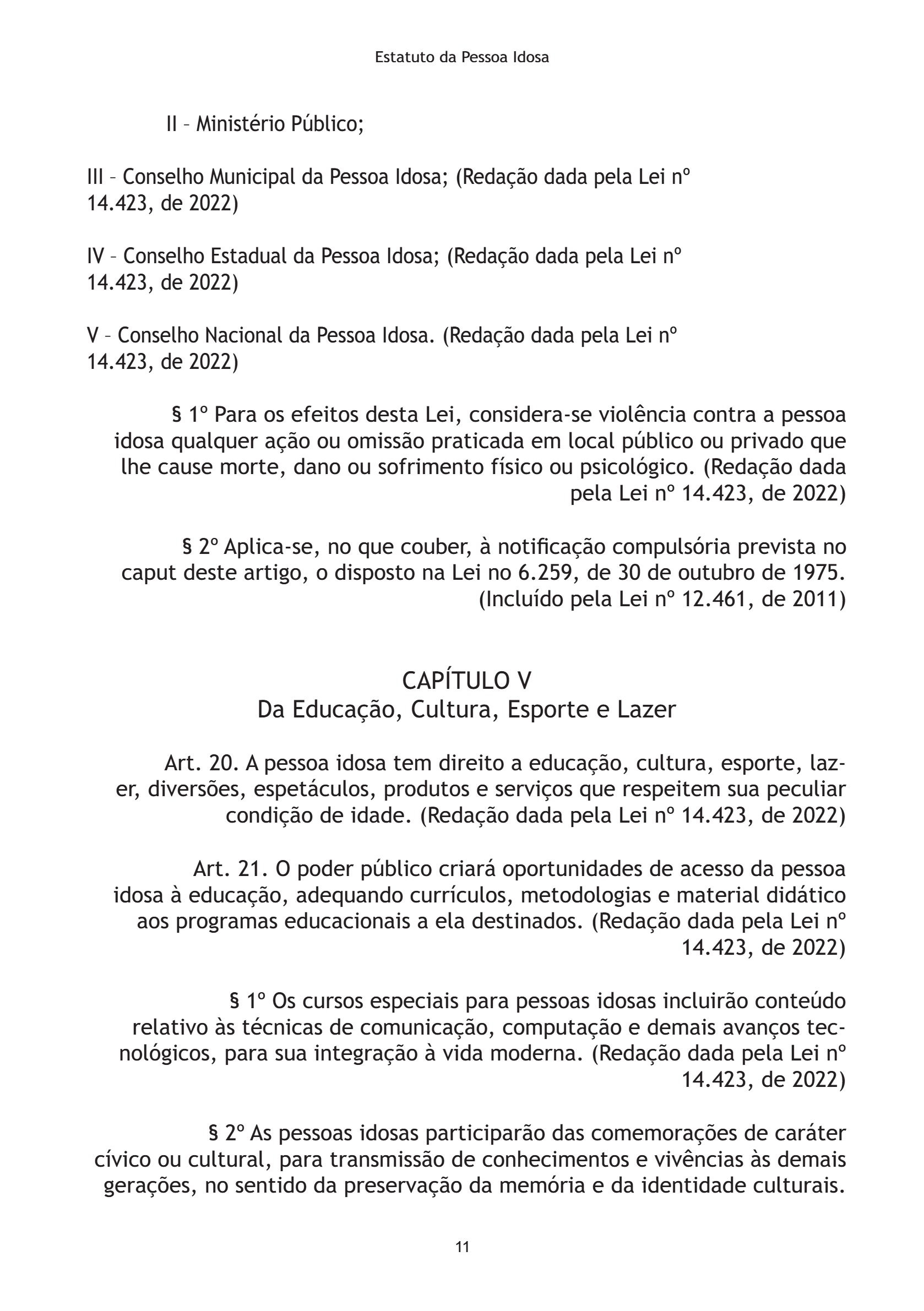 Estatuto da Pessoa Idosa 2026 — page 11