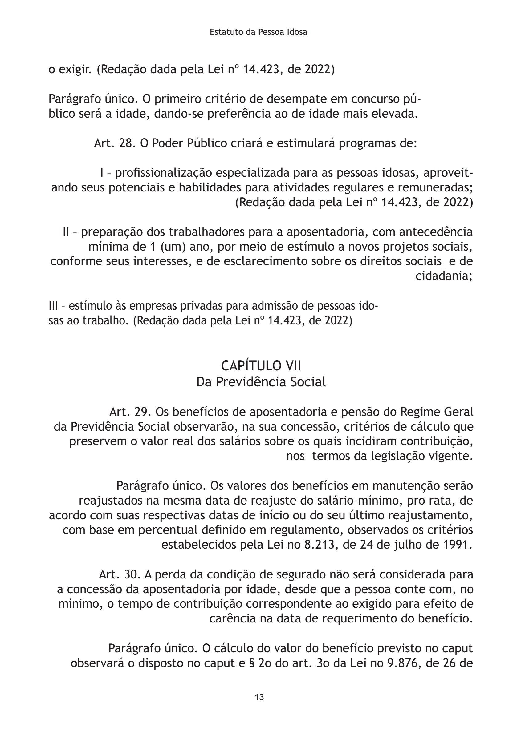 Estatuto da Pessoa Idosa 2026 — page 13