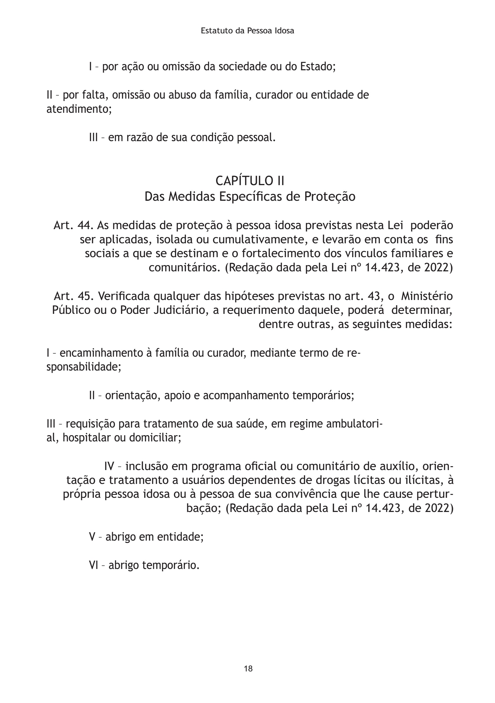 Estatuto da Pessoa Idosa 2026 — page 18