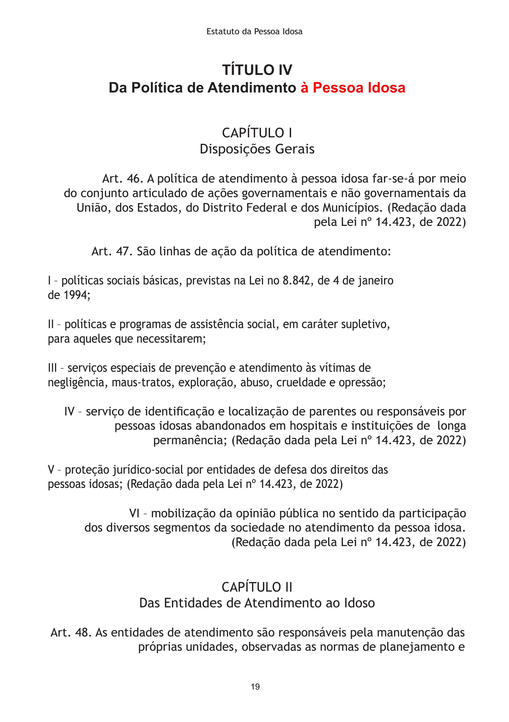 Estatuto da Pessoa Idosa 2026 — page 19