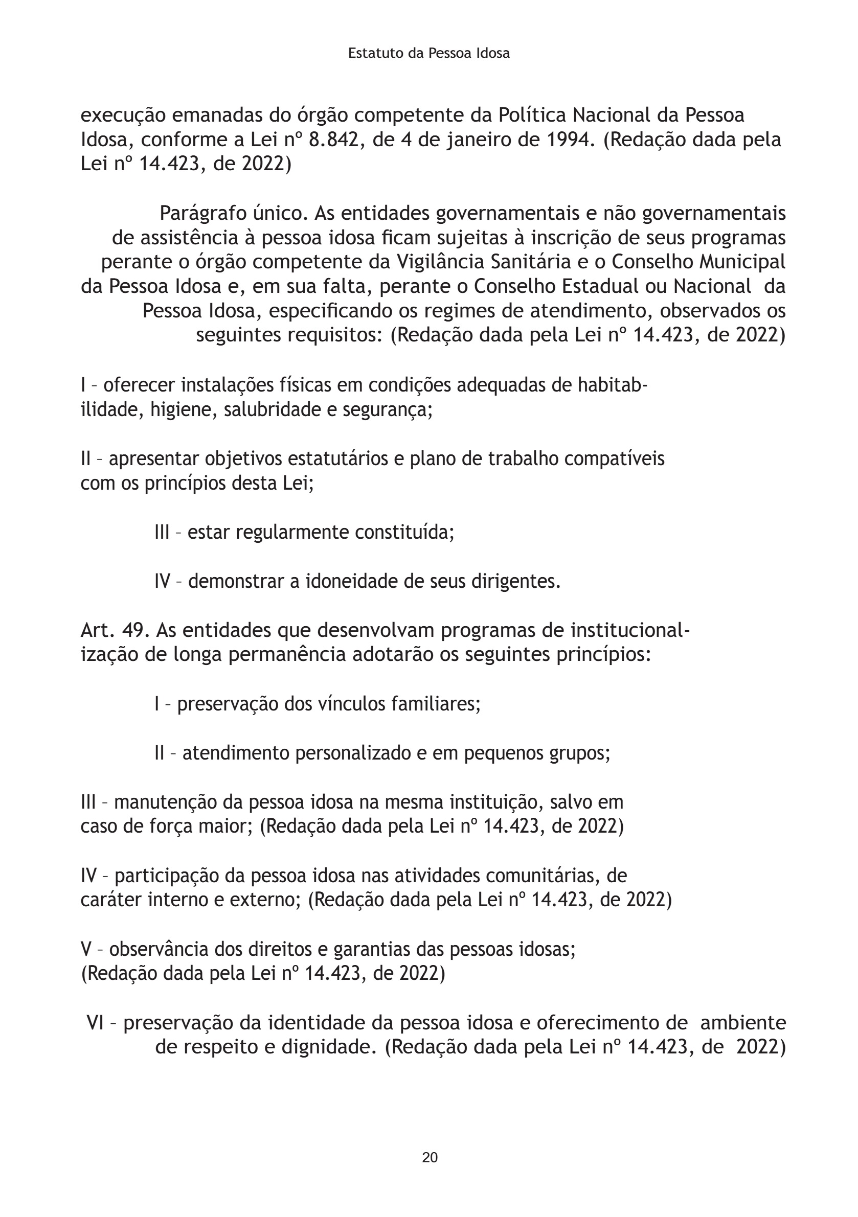 Estatuto da Pessoa Idosa 2026 — page 20