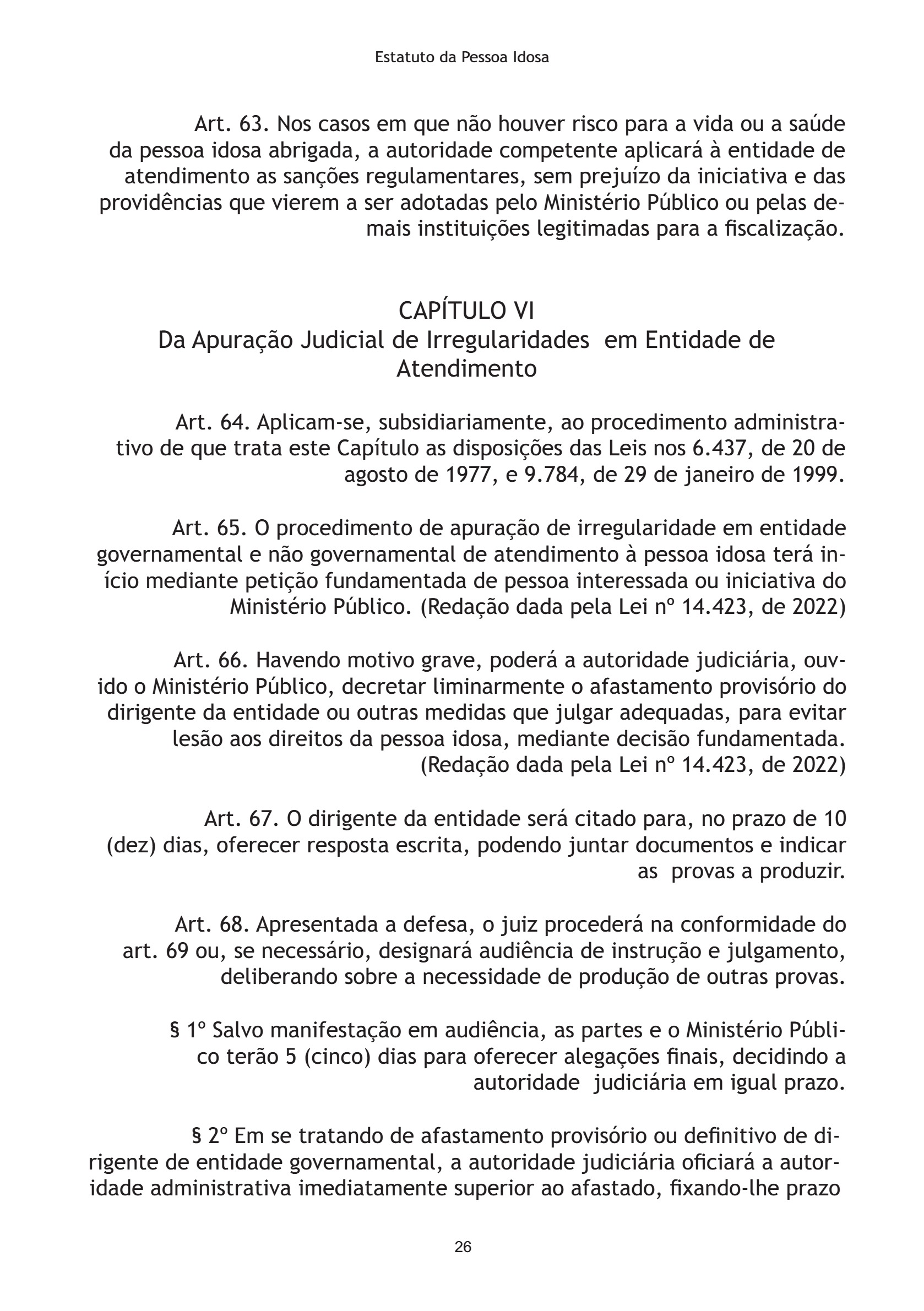 Estatuto da Pessoa Idosa 2026 — page 26