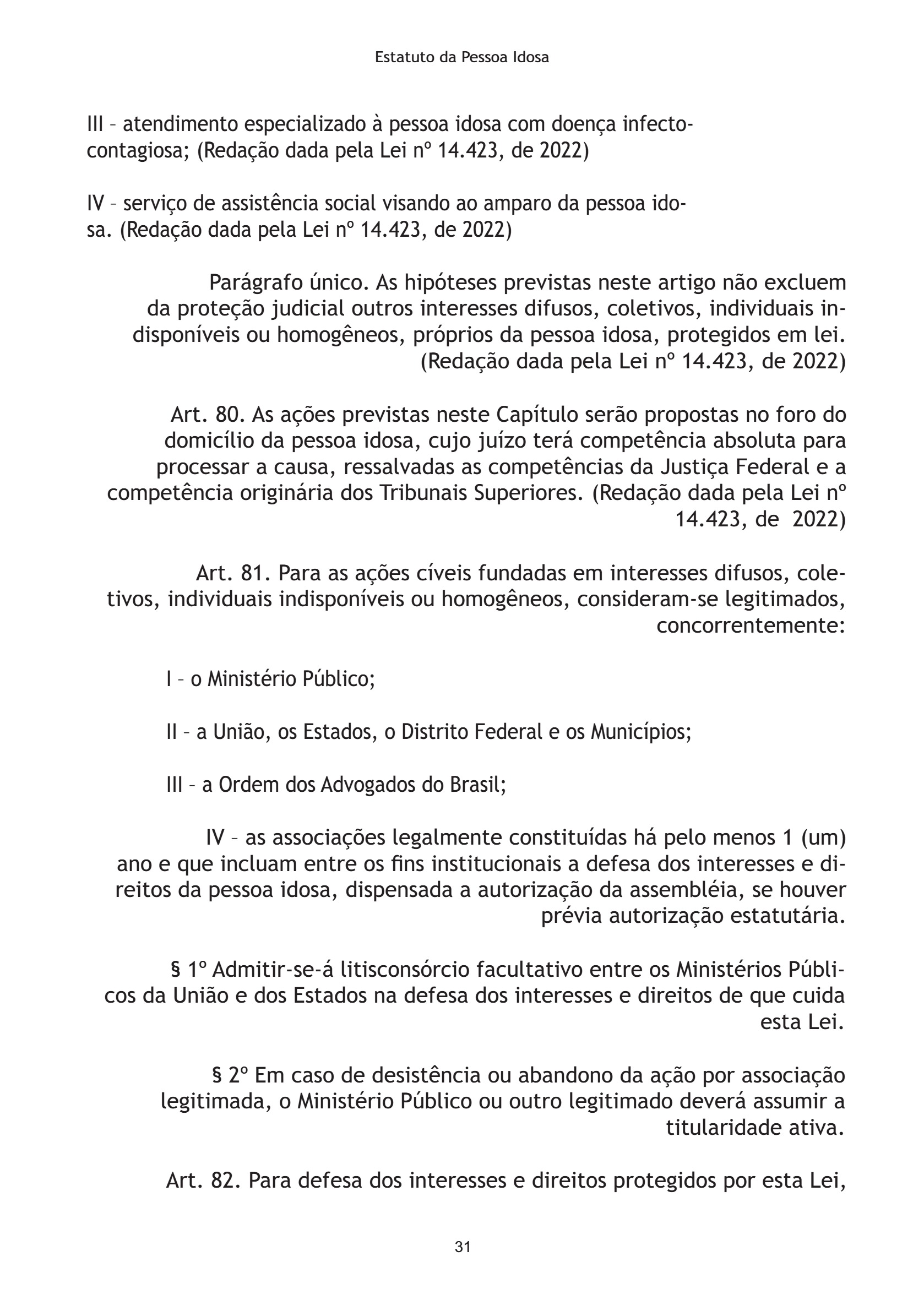 Estatuto da Pessoa Idosa 2026 — page 31