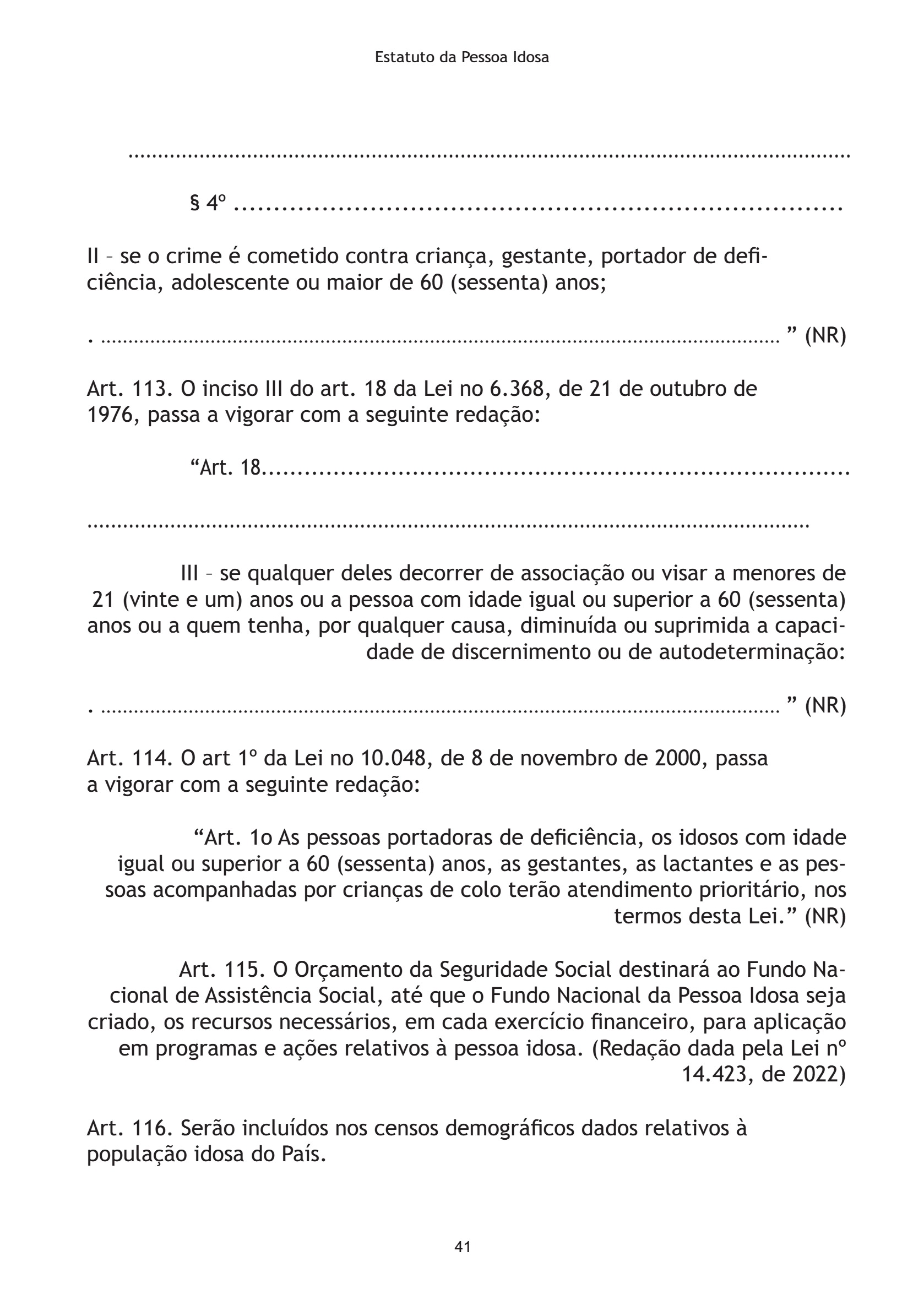 Estatuto da Pessoa Idosa 2026 — page 41