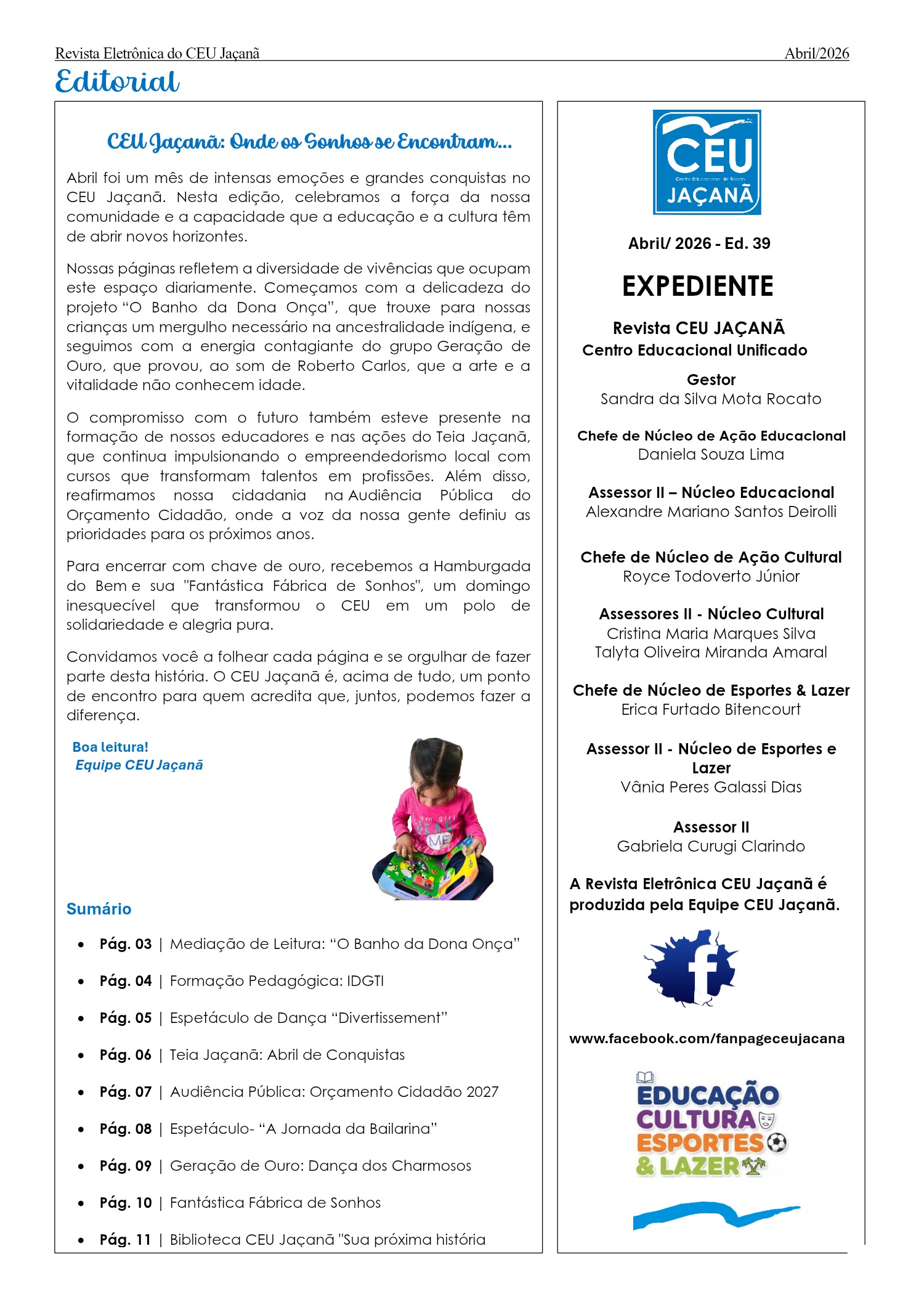 Revista Eletrônica CEU Jaçanã - Abril de 2026 — page 2
