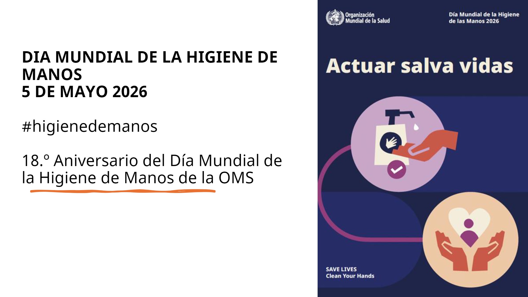 Día Mundial de la Higiene de manos 2026