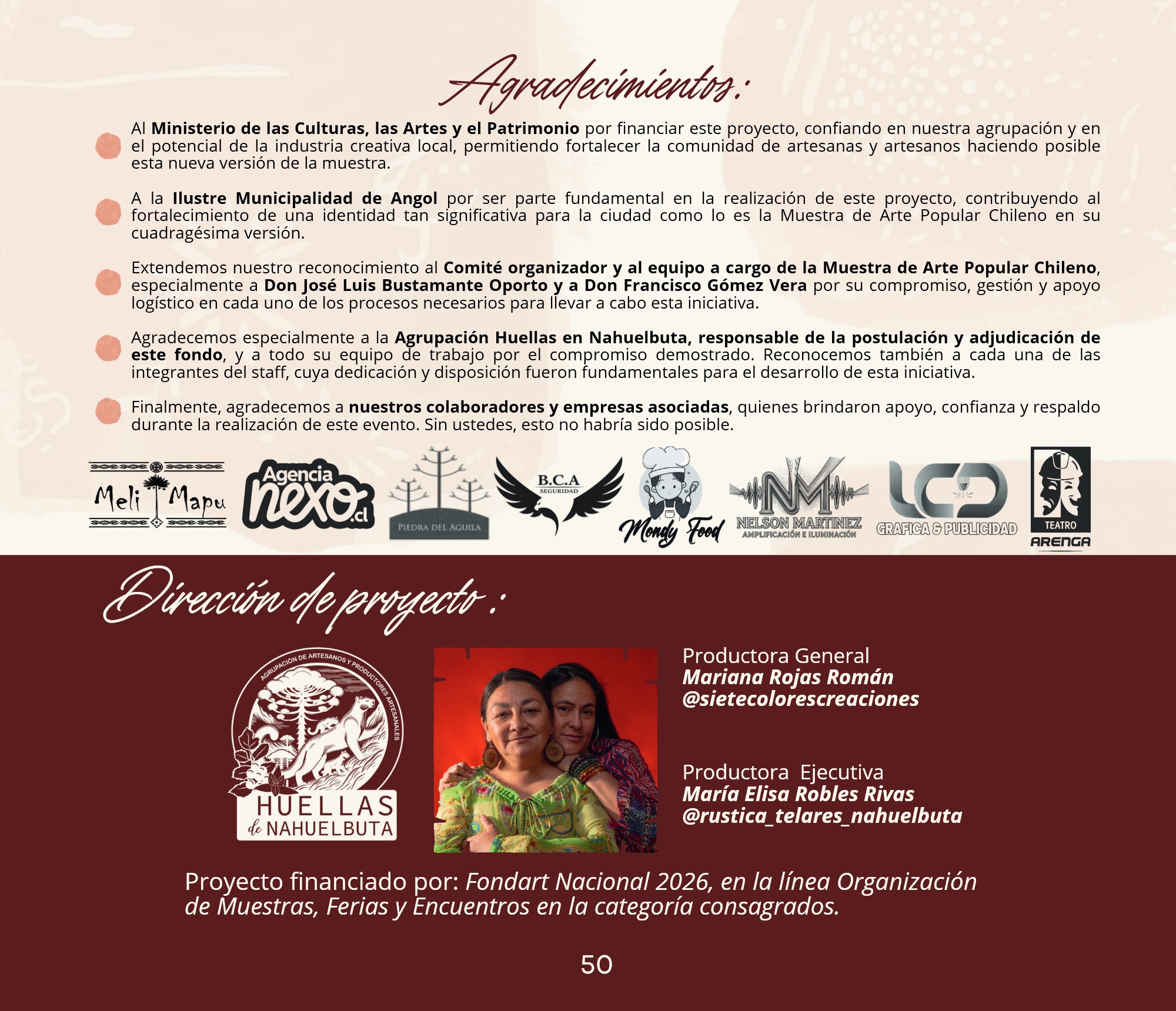 Muestra de Arte Popular Chileno 2026, Angol, Chile. — page 50
