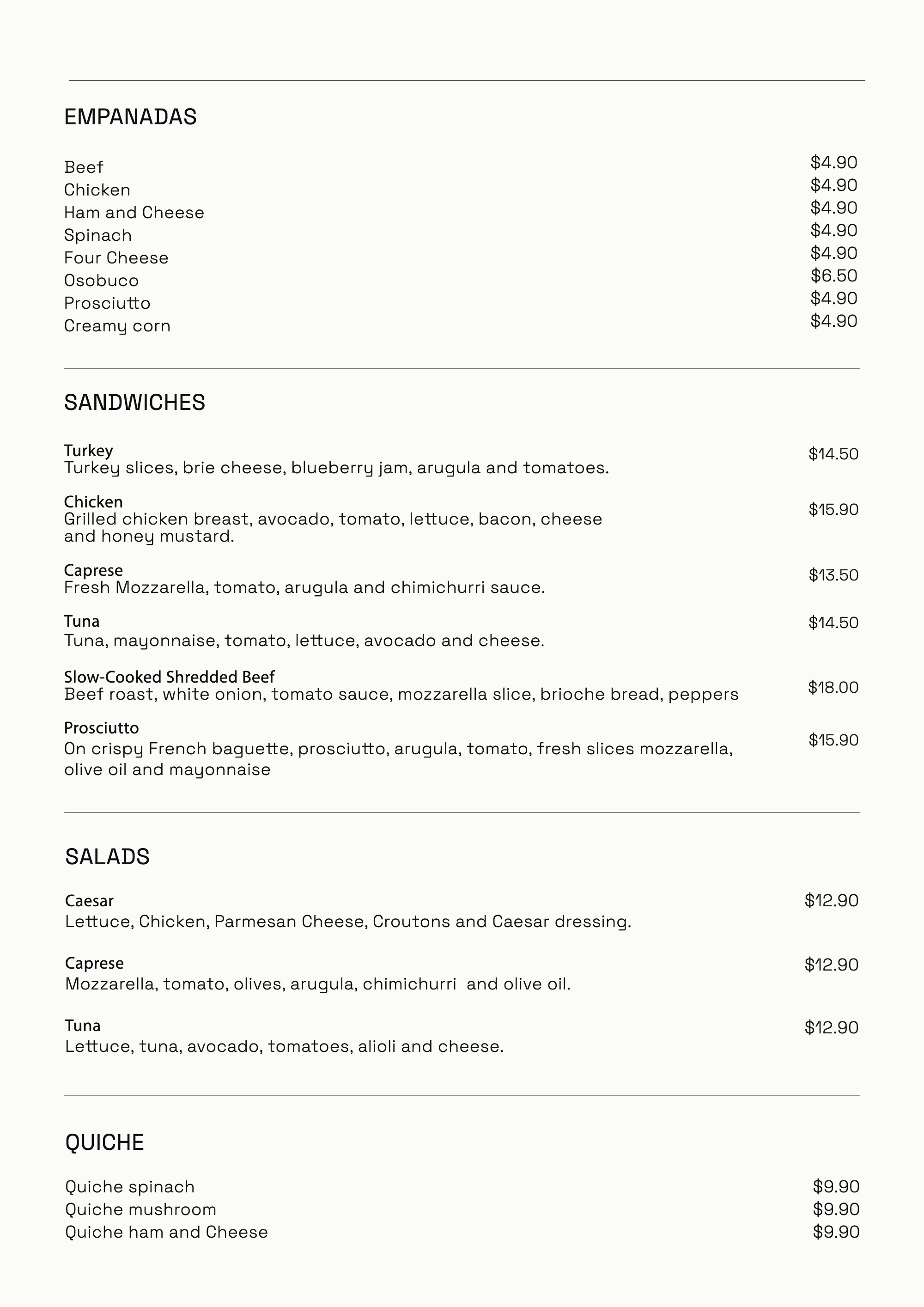 Un Attimo Menu 2026 — page 8