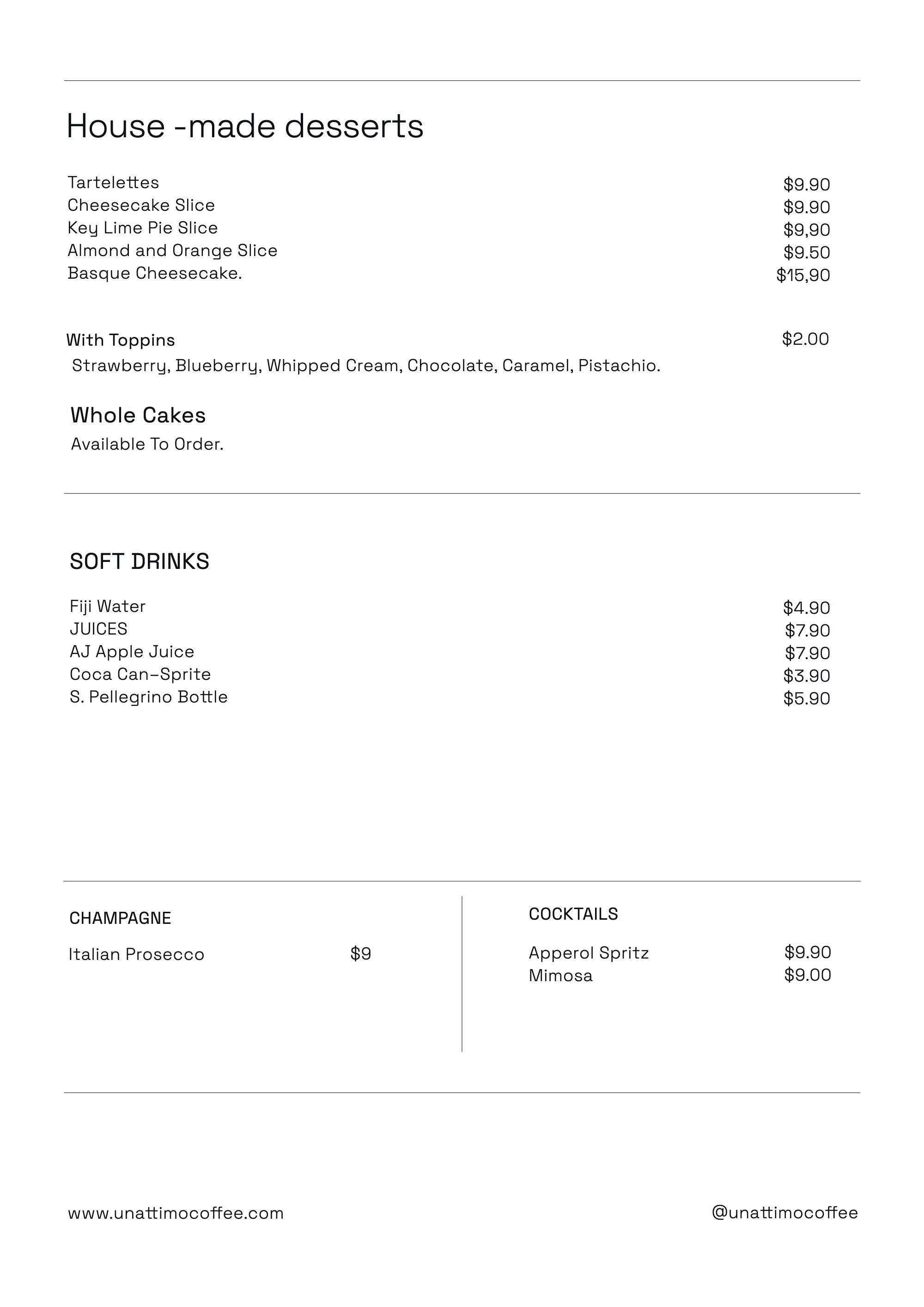 Un Attimo Menu 2026 — page 10