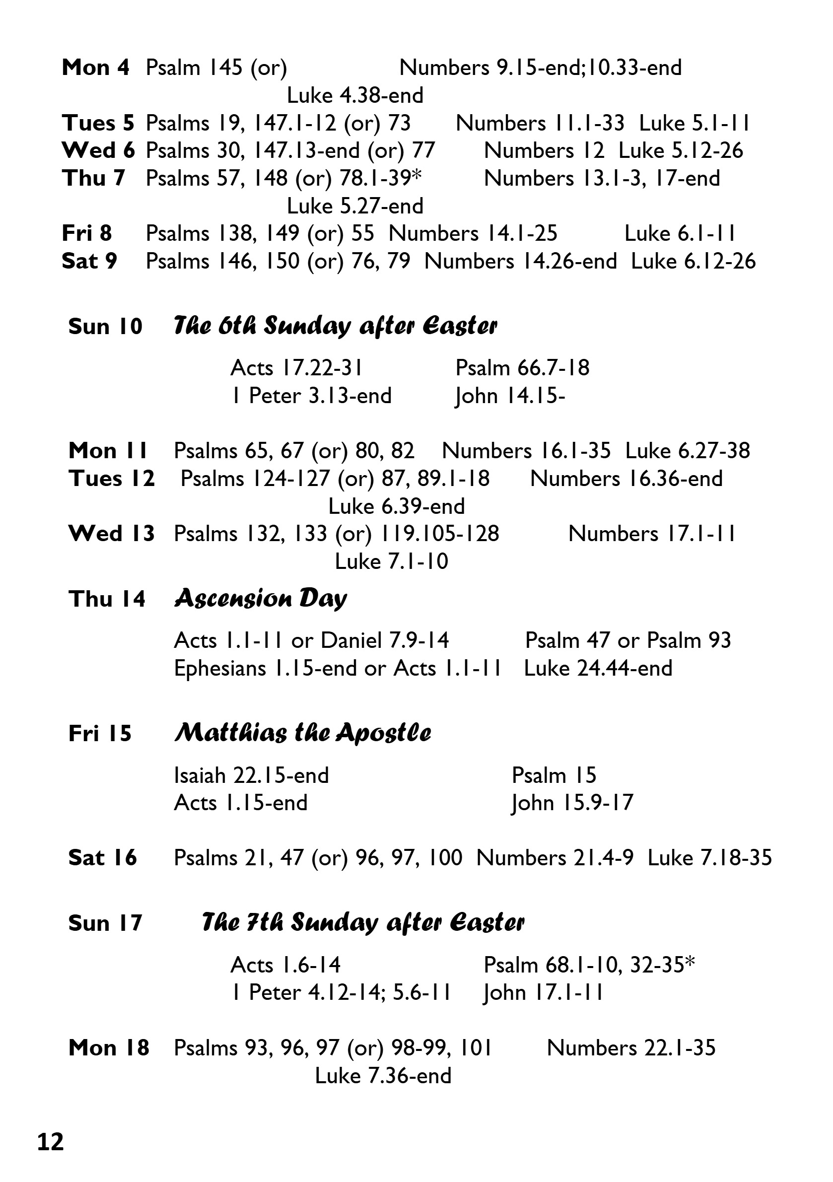 St Mary the Blessed Virgin Parish Magazine May 2026 — page 12