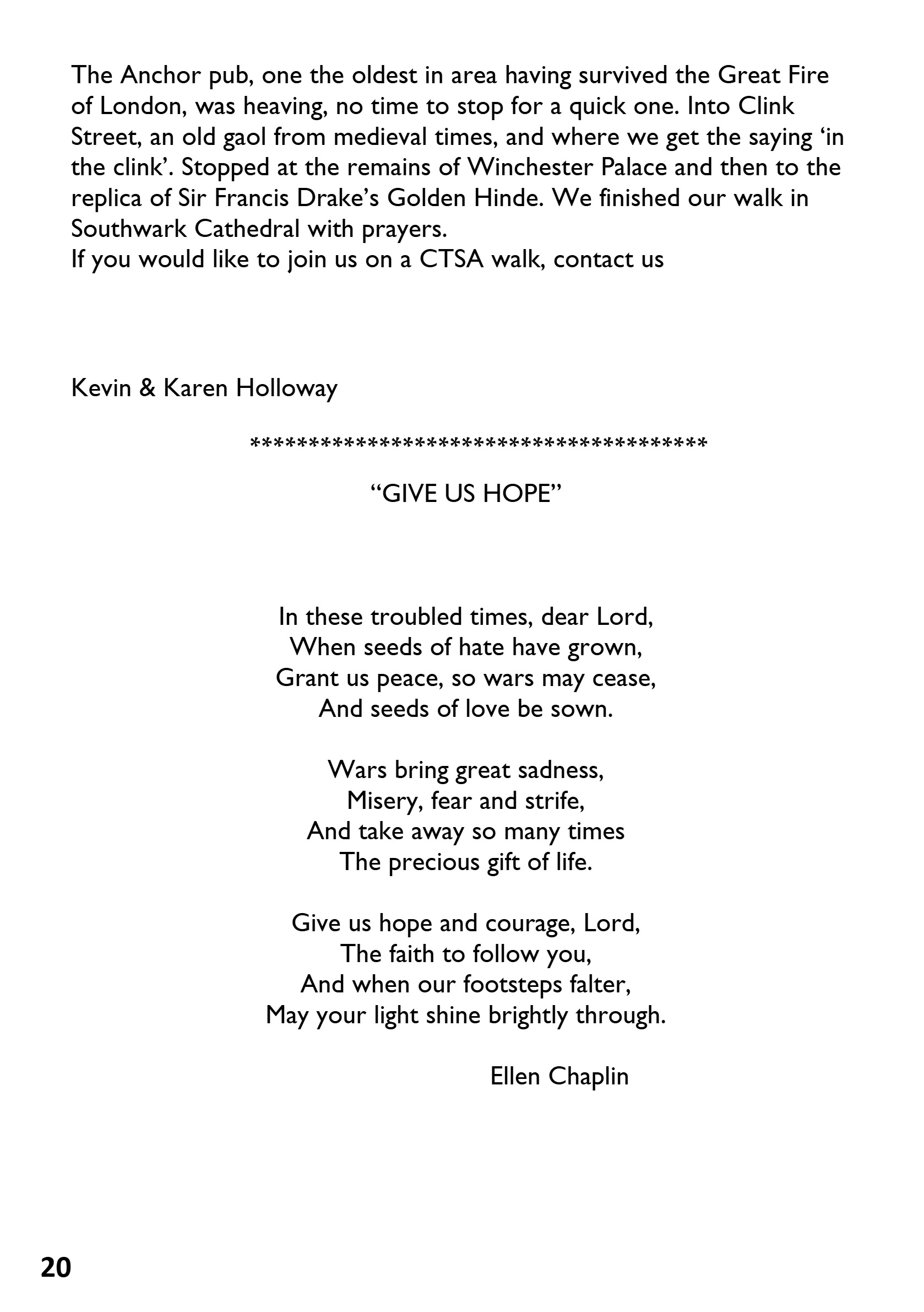 St Mary the Blessed Virgin Parish Magazine May 2026 — page 20