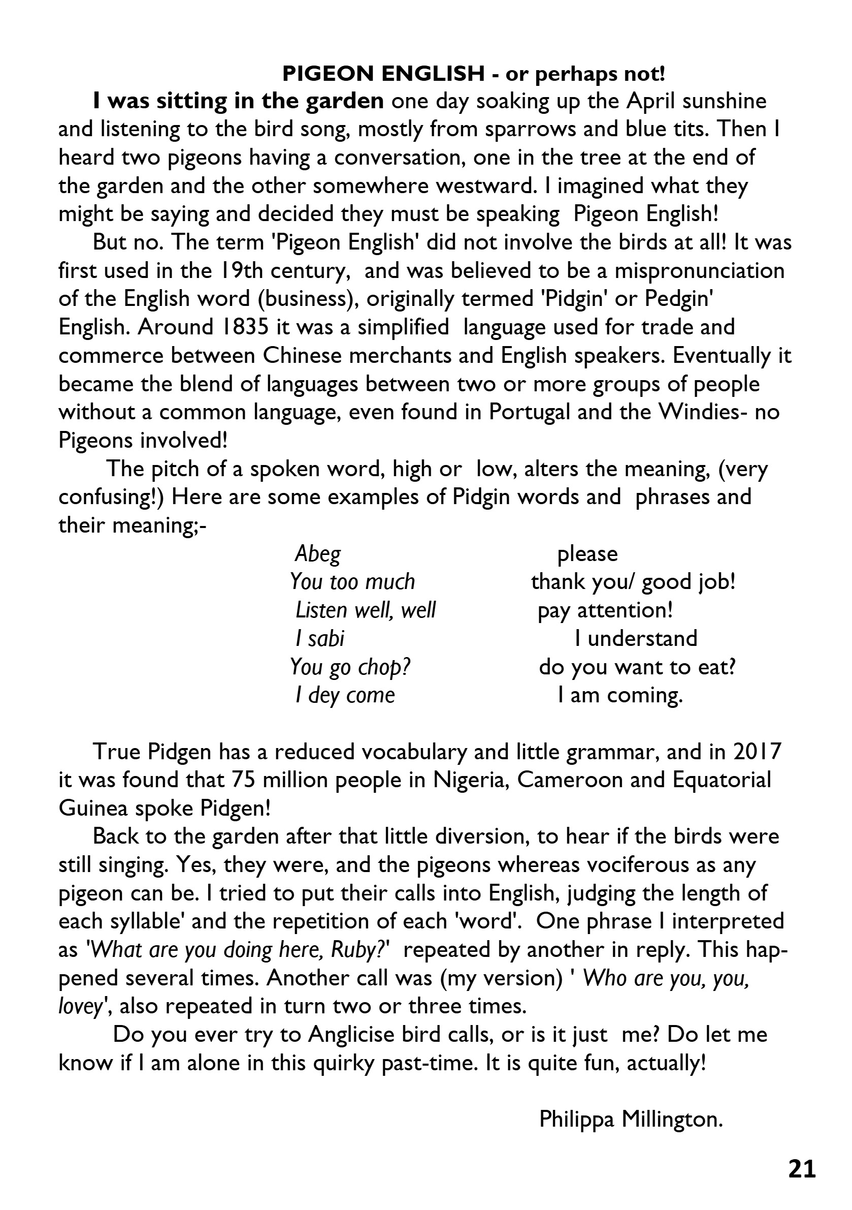 St Mary the Blessed Virgin Parish Magazine May 2026 — page 21