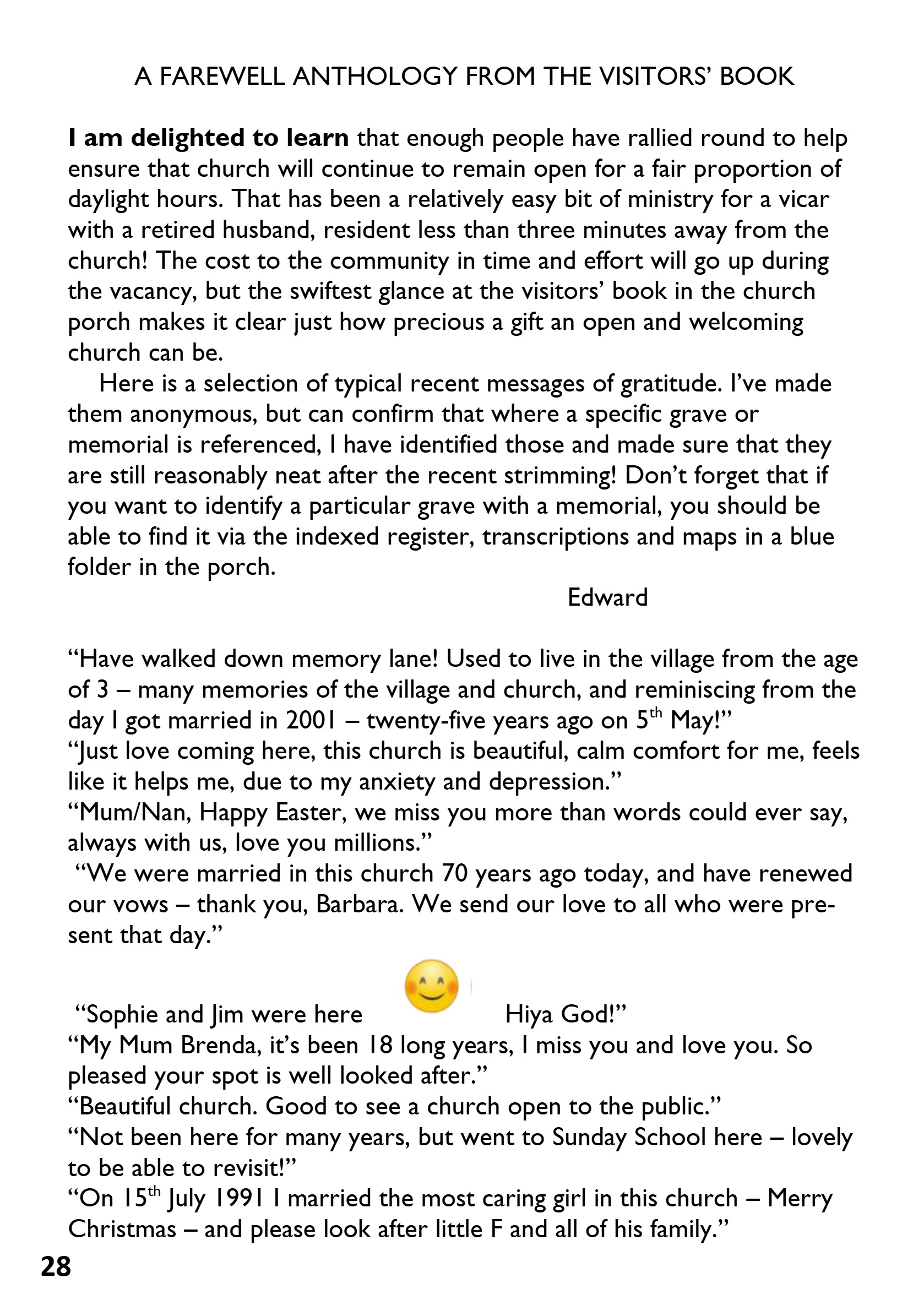St Mary the Blessed Virgin Parish Magazine May 2026 — page 28