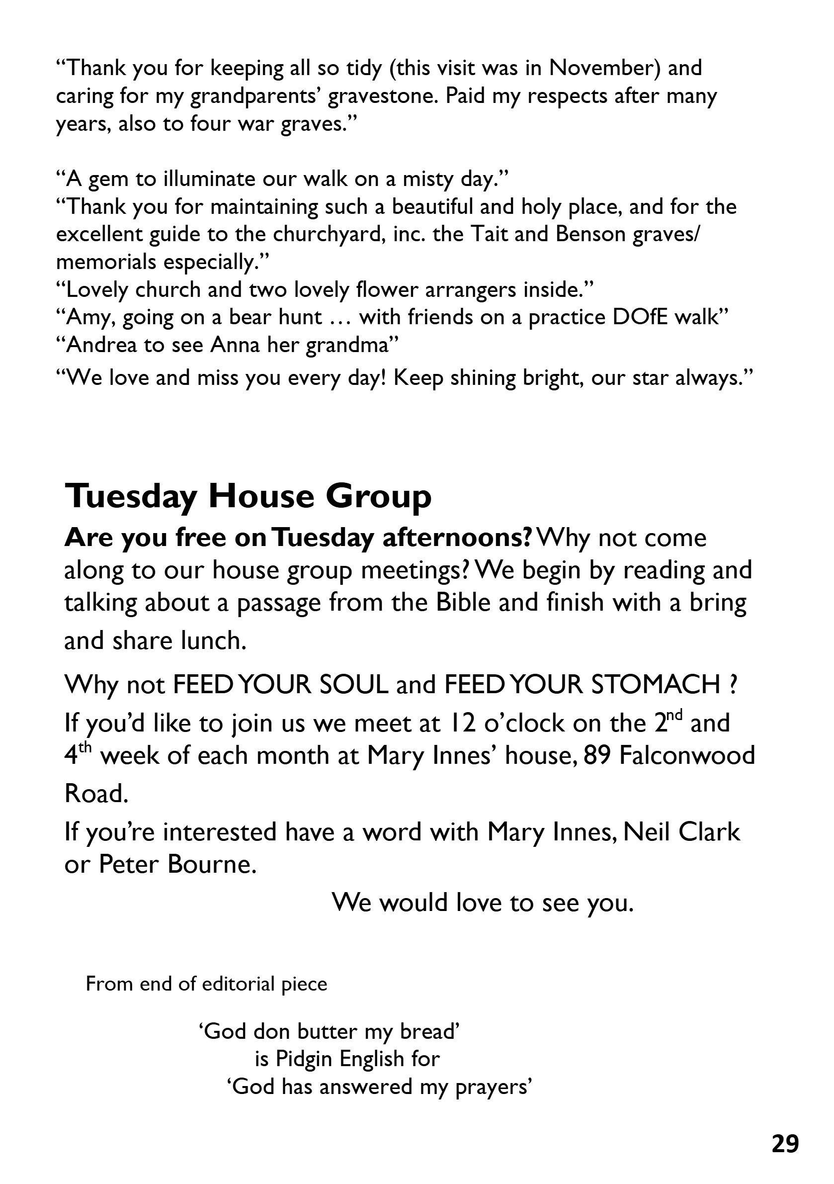 St Mary the Blessed Virgin Parish Magazine May 2026 — page 29