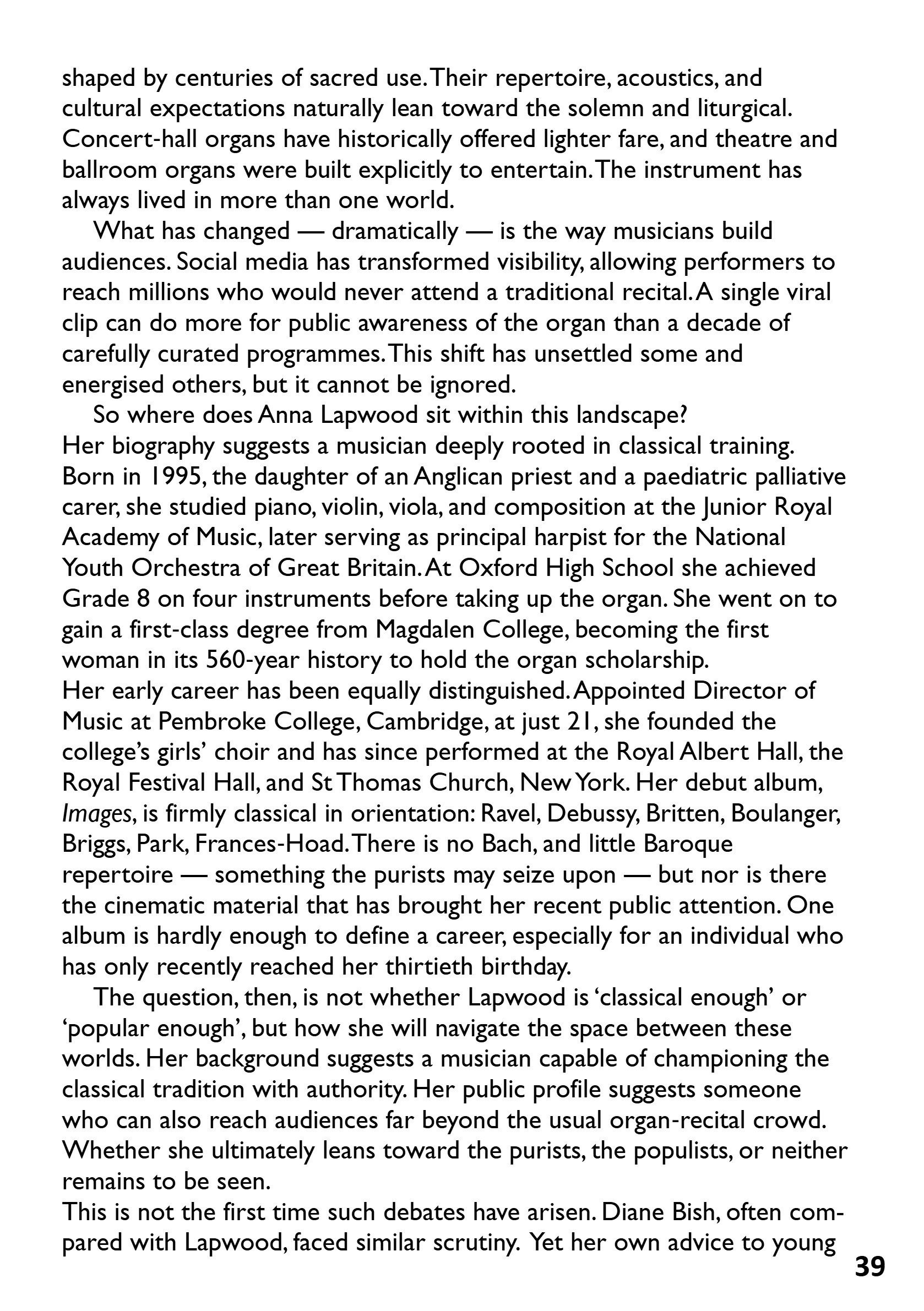 St Mary the Blessed Virgin Parish Magazine May 2026 — page 39
