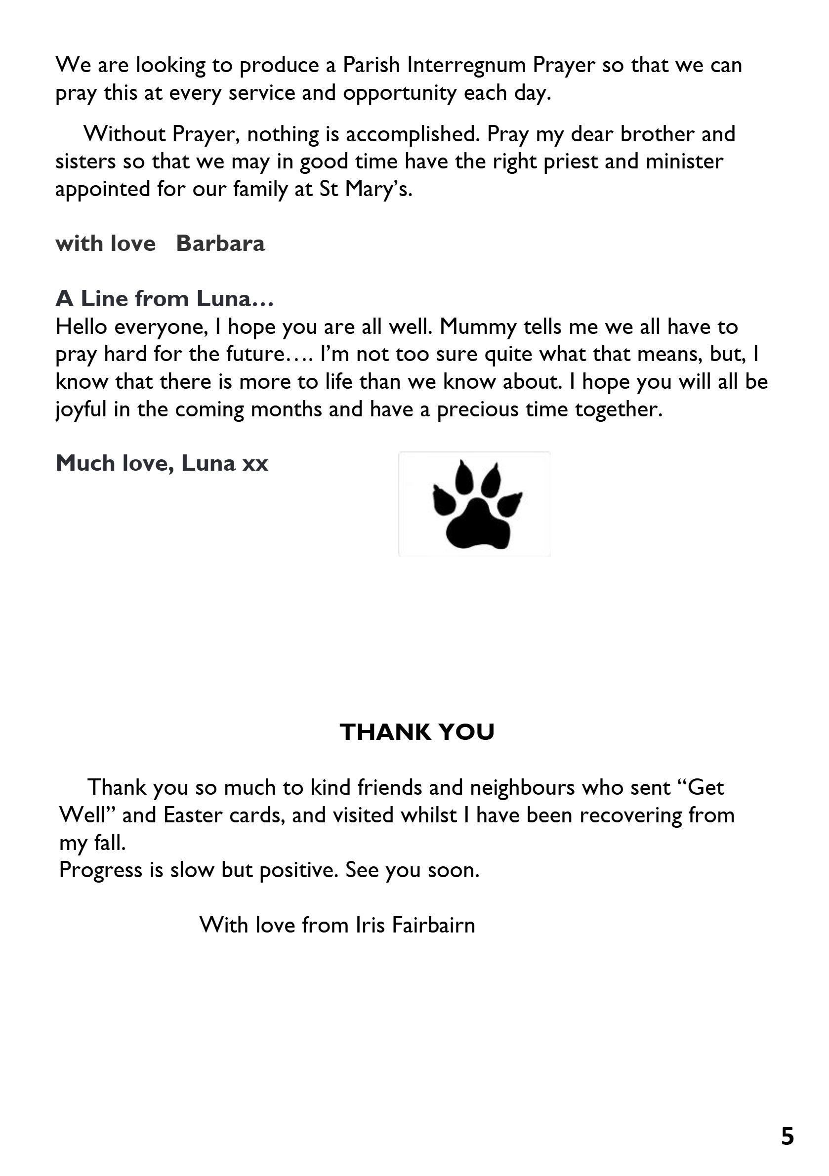 St Mary the Blessed Virgin Parish Magazine May 2026 — page 5