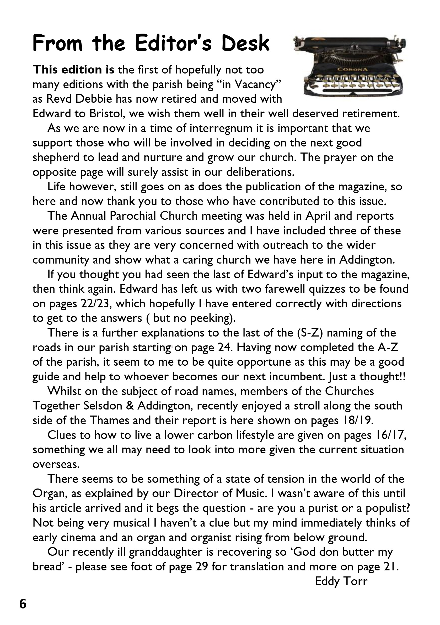St Mary the Blessed Virgin Parish Magazine May 2026 — page 6