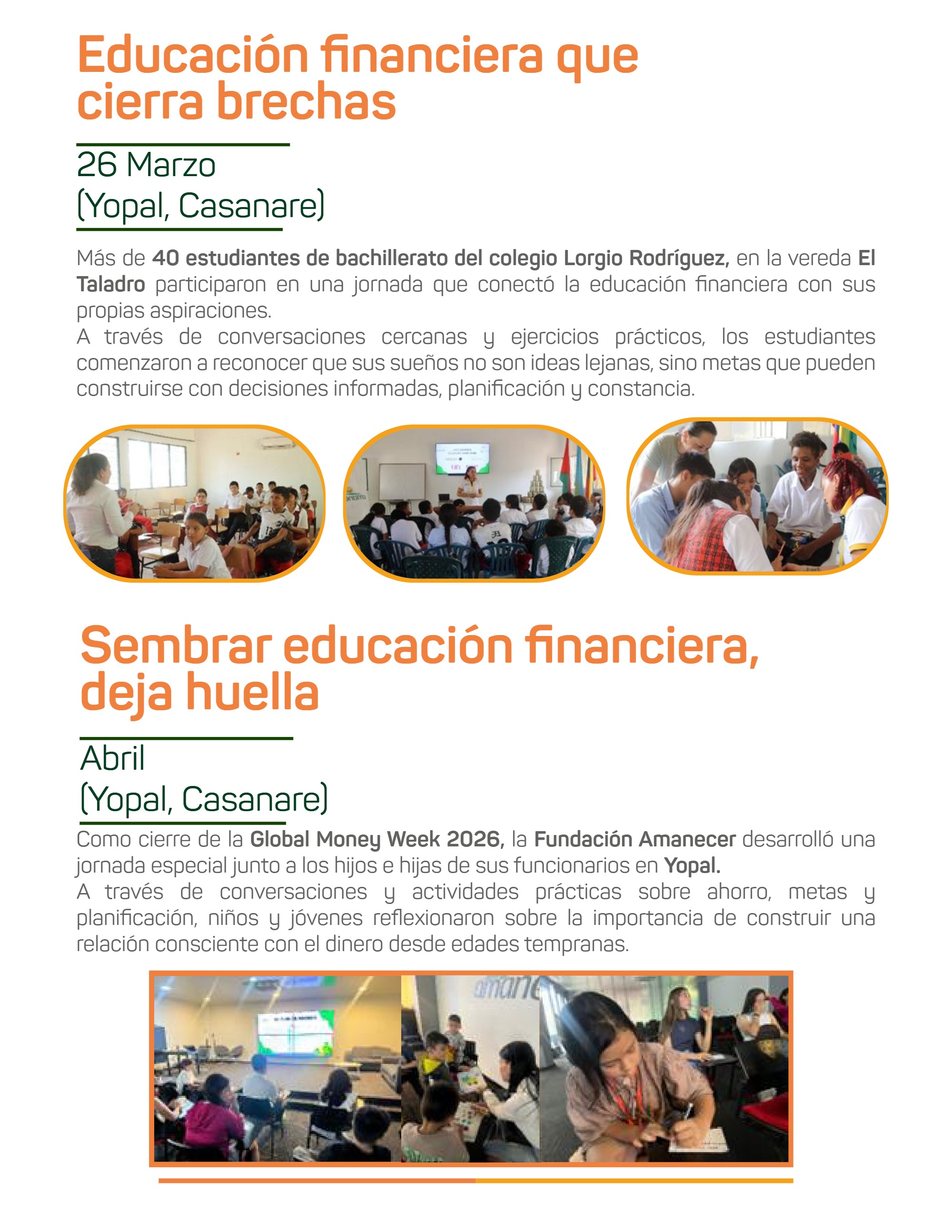Fundación Amanecer- Boletín_Bimensual Marzo-Abril 2026 — page 19