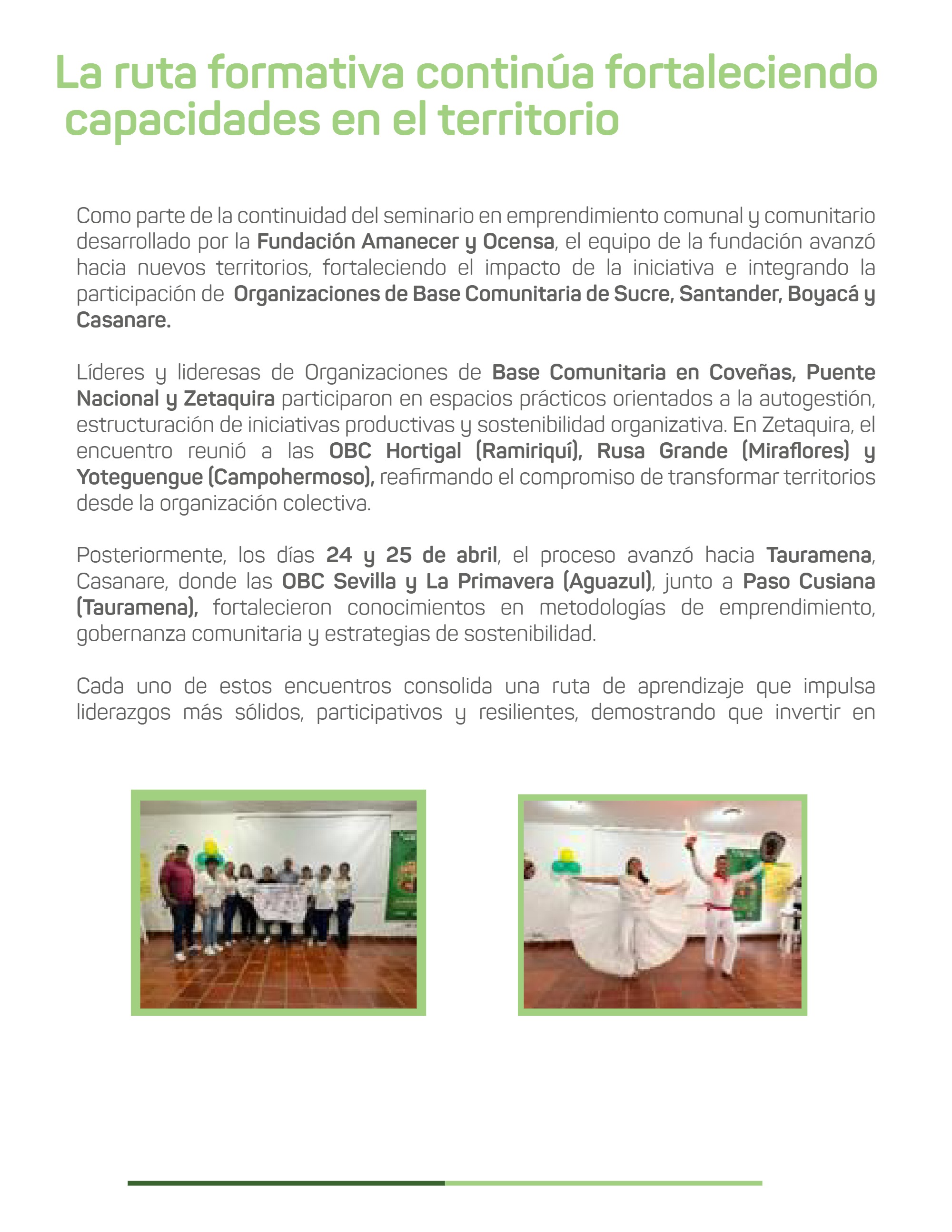 Fundación Amanecer- Boletín_Bimensual Marzo-Abril 2026 — page 38