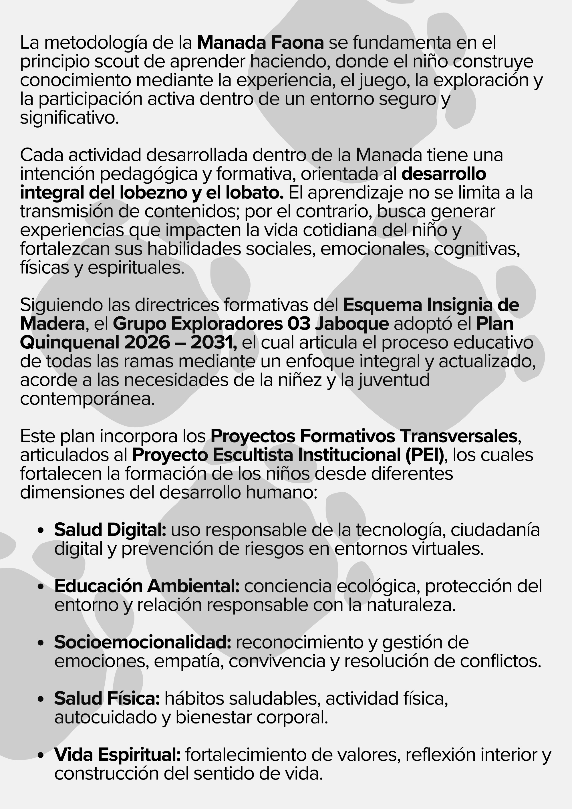 MANUAL DE CAZA Cartilla para el Dirigente de Manada — page 17