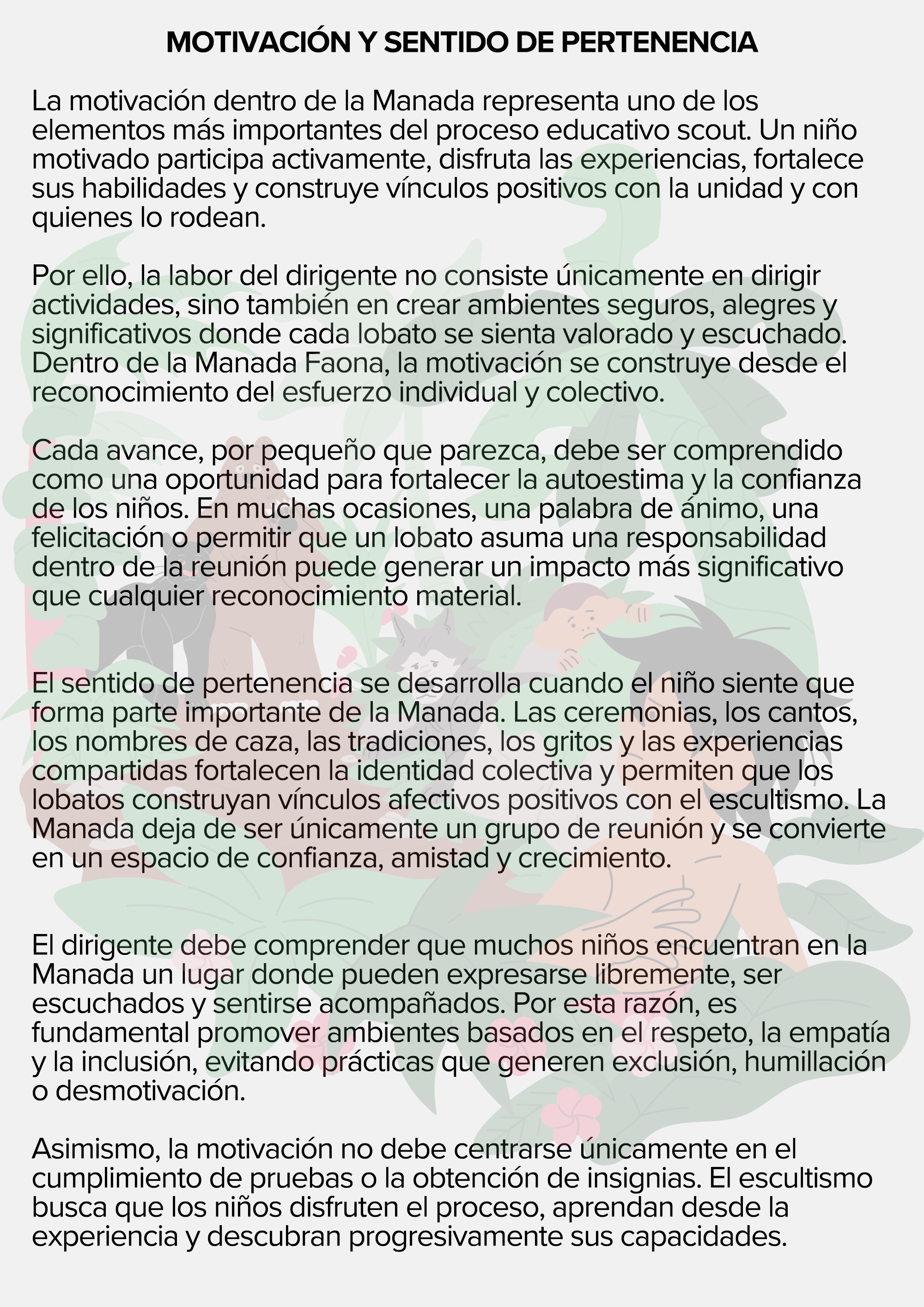 MANUAL DE CAZA Cartilla para el Dirigente de Manada — page 36