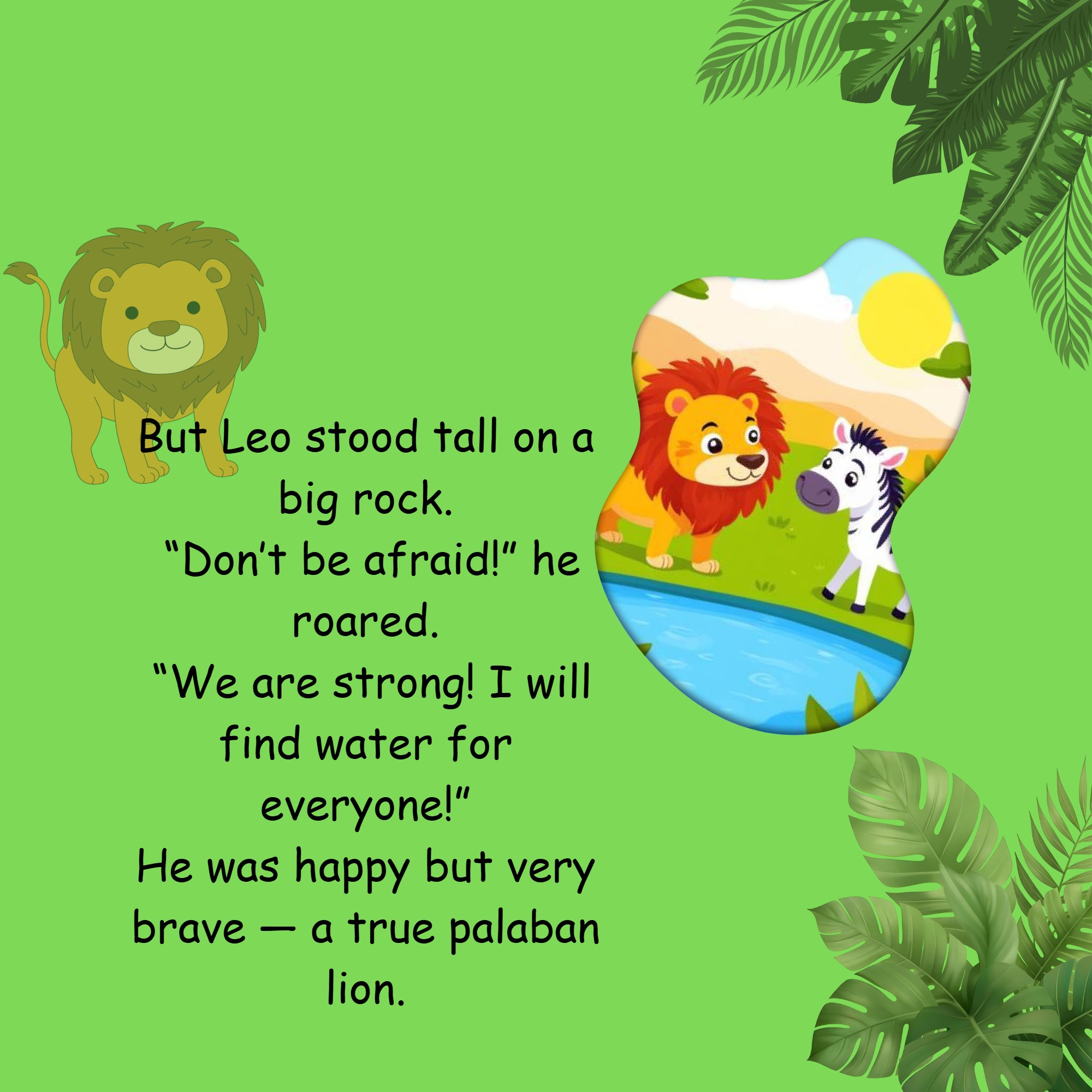 LEO THE BRAVE AND HAPPY LION — page 6