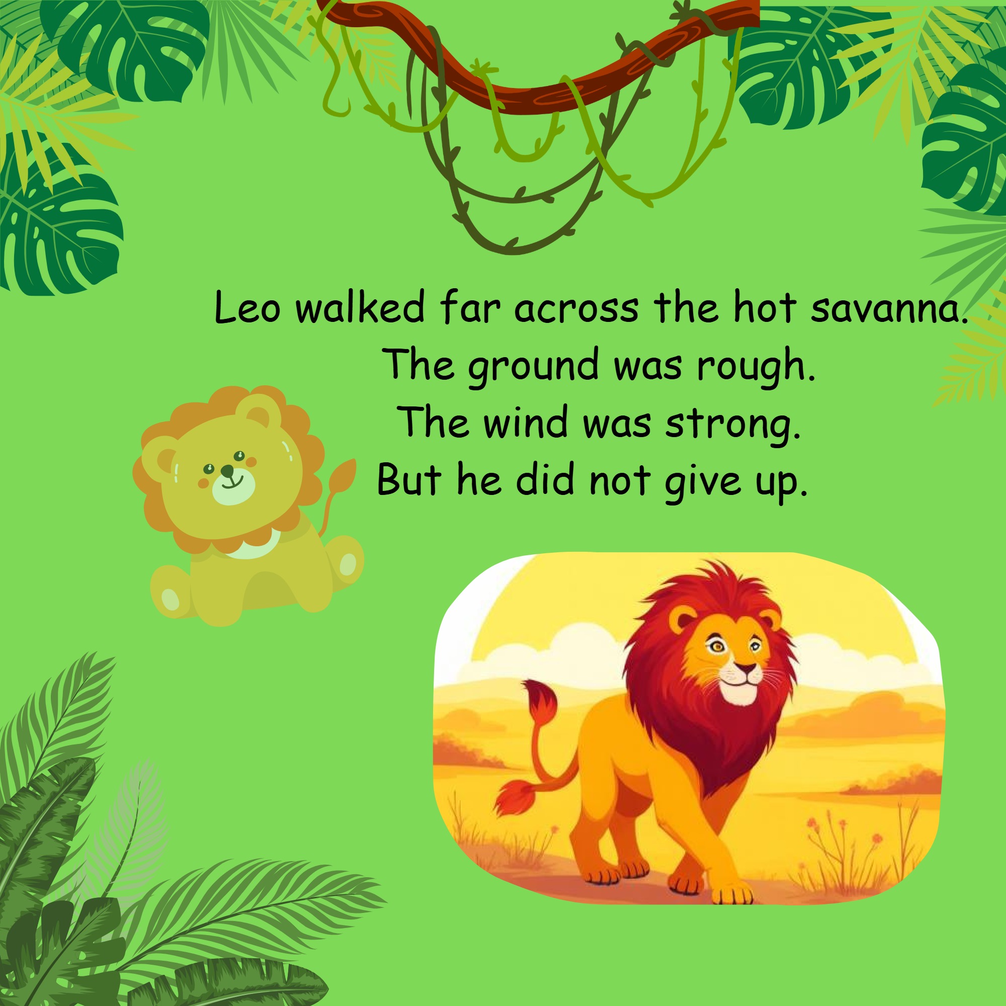LEO THE BRAVE AND HAPPY LION — page 7