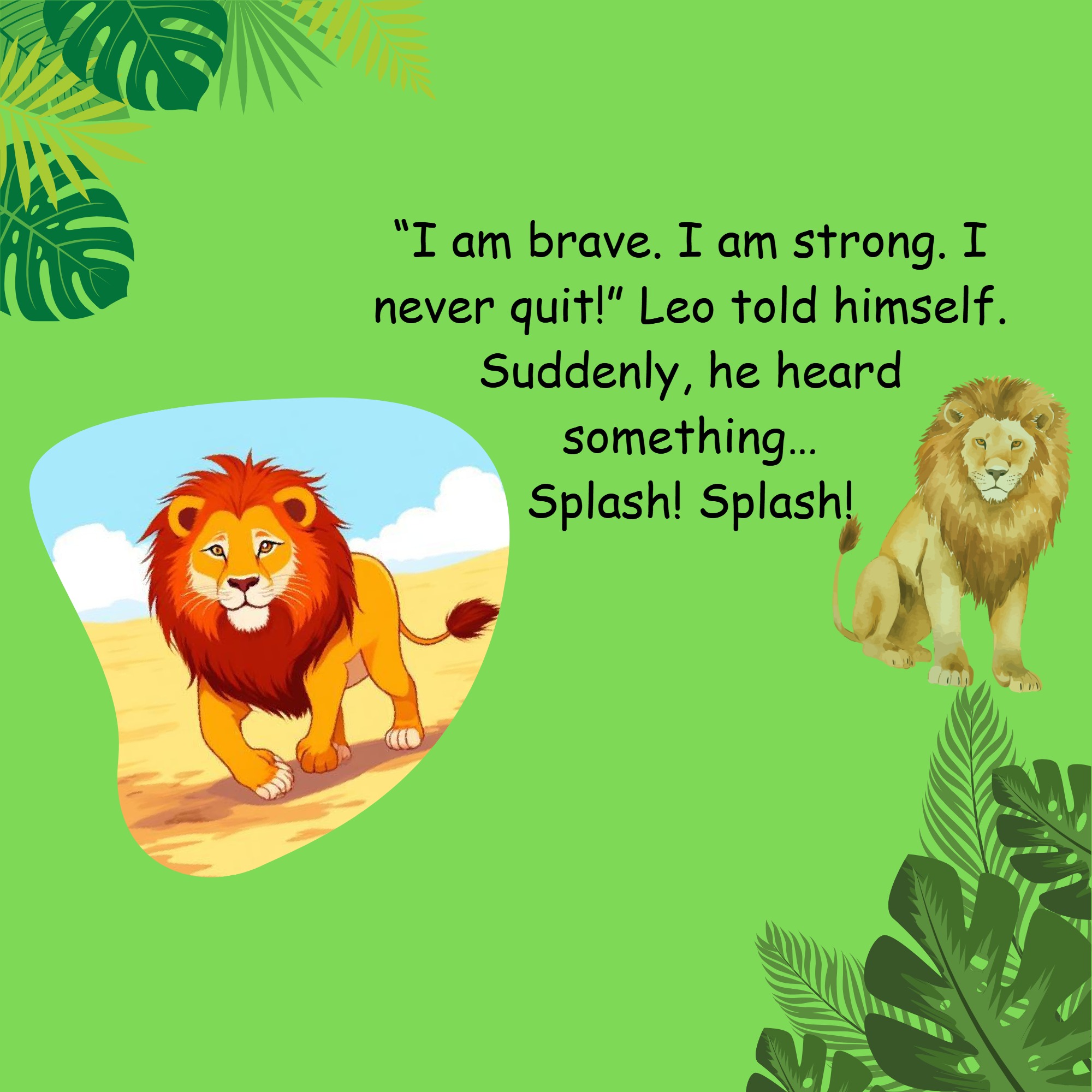 LEO THE BRAVE AND HAPPY LION — page 8