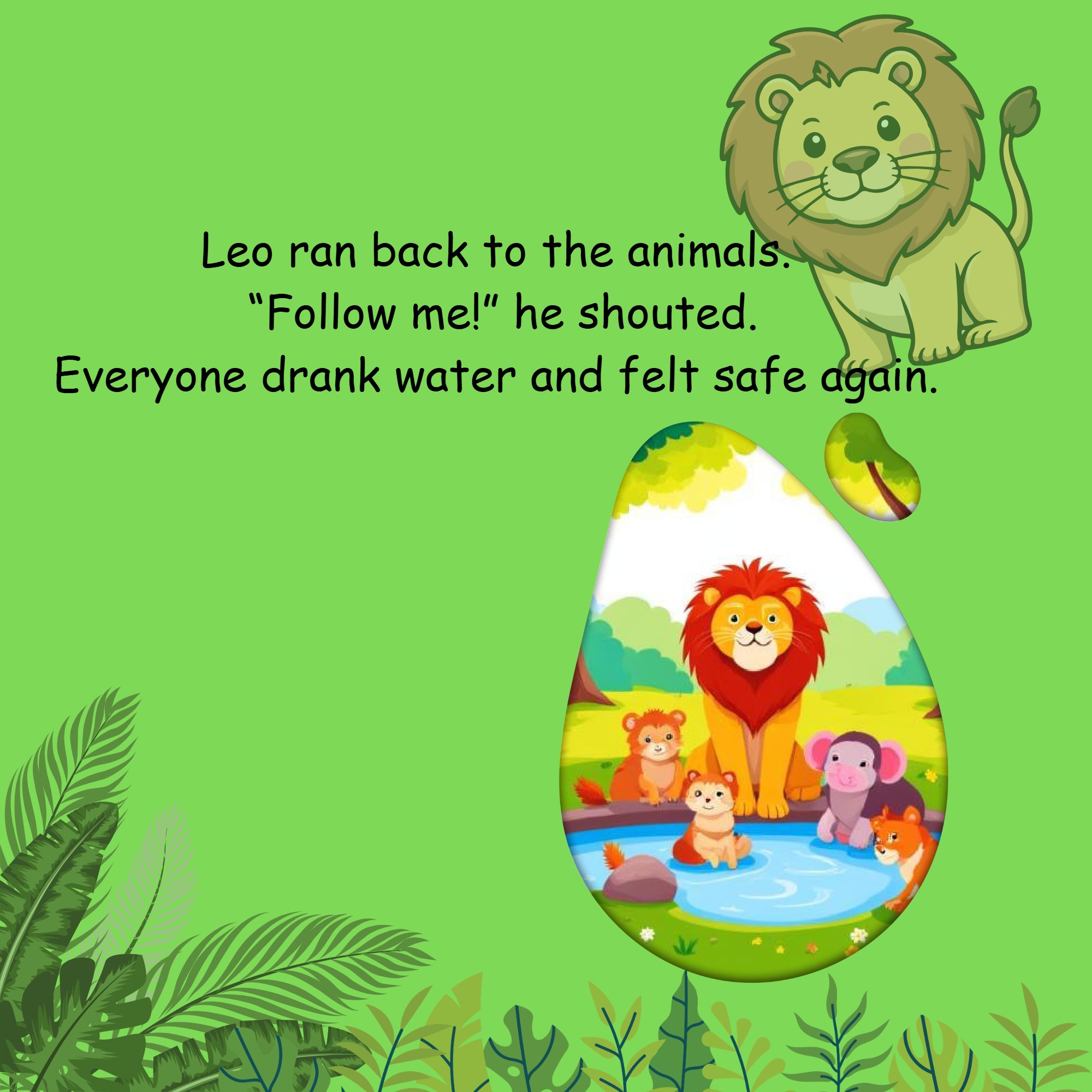 LEO THE BRAVE AND HAPPY LION — page 10