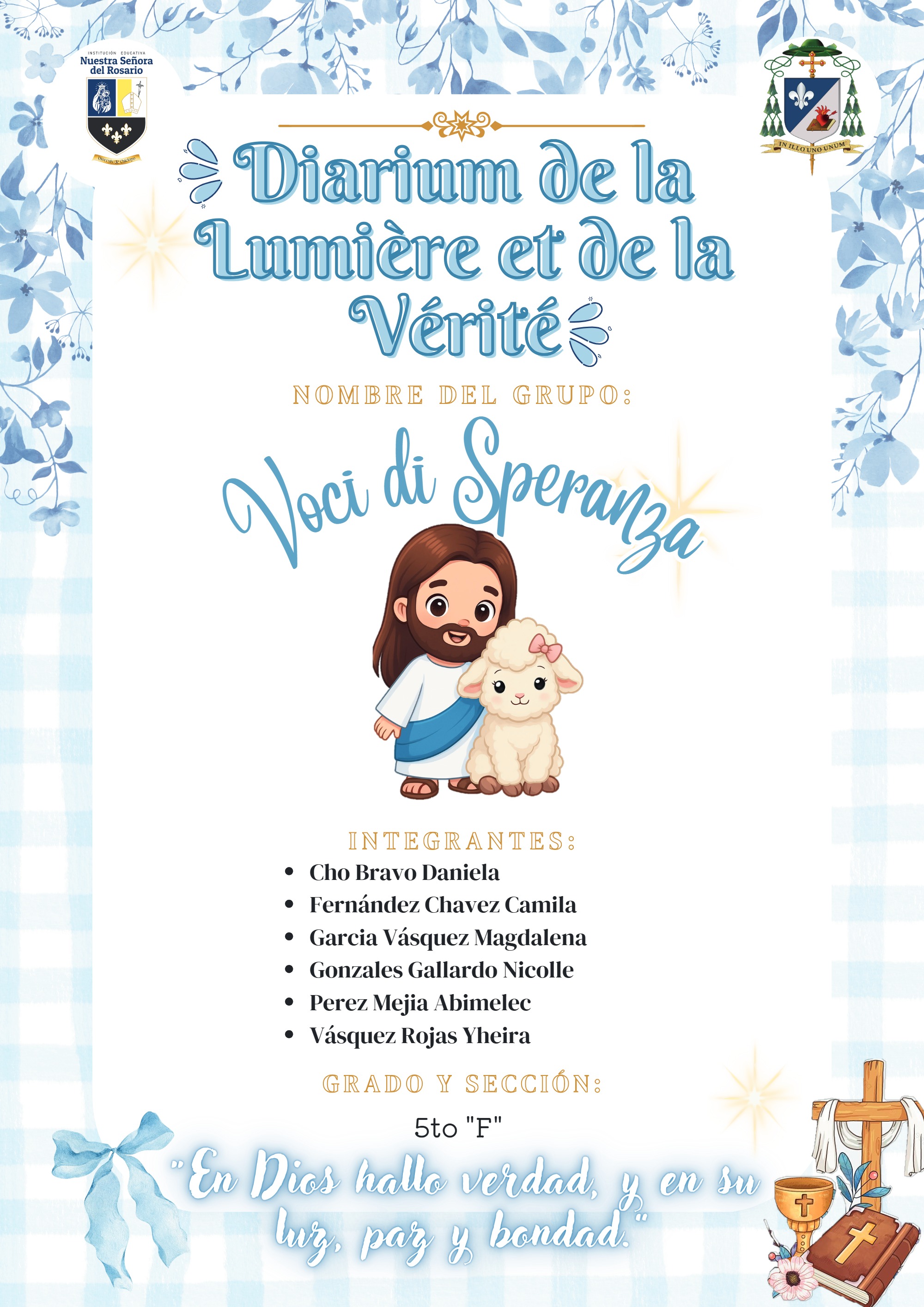 Diario espiritual grupal - 5to "F" - 2026