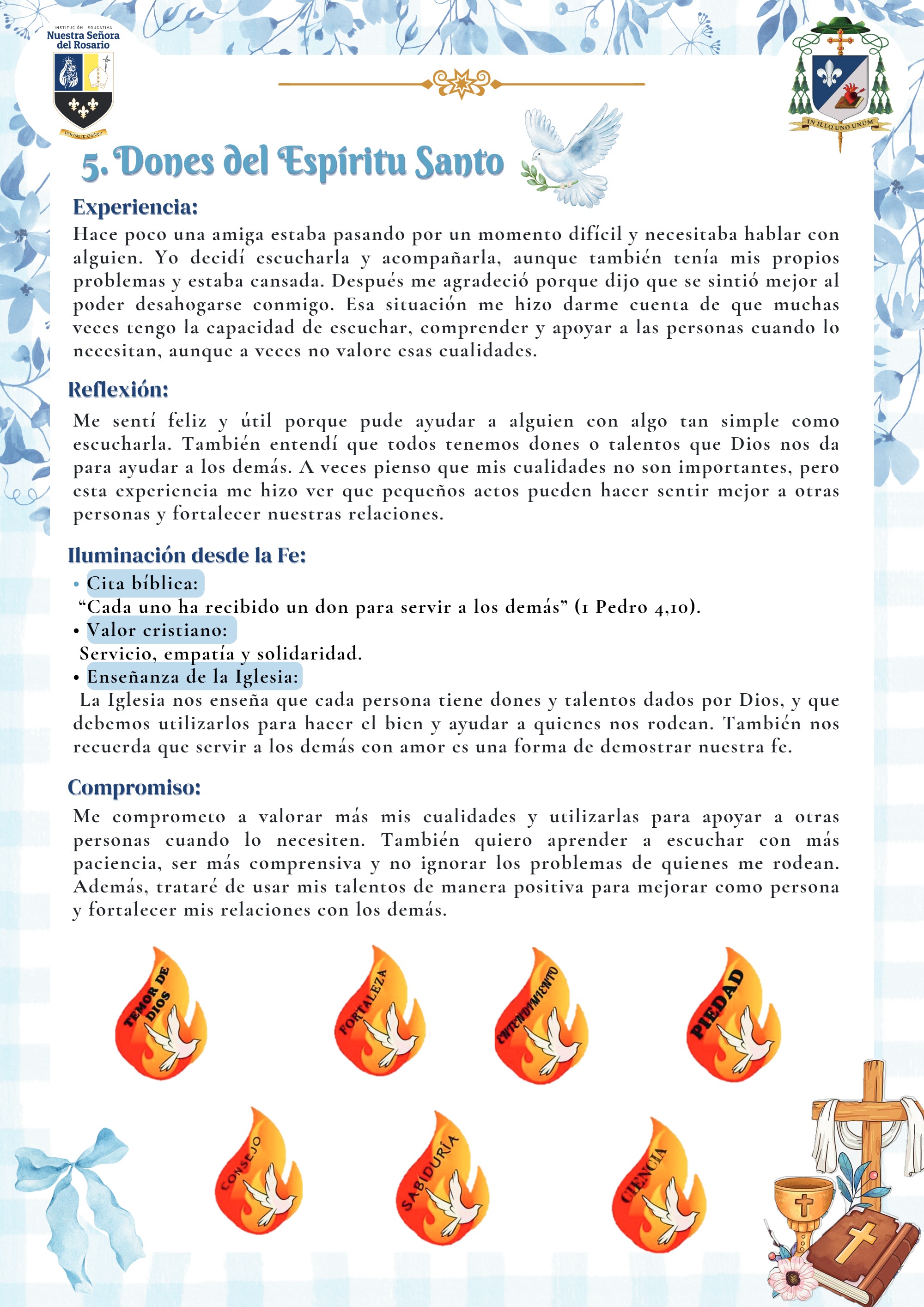 Diario espiritual grupal - 5to "F" - 2026 — page 13