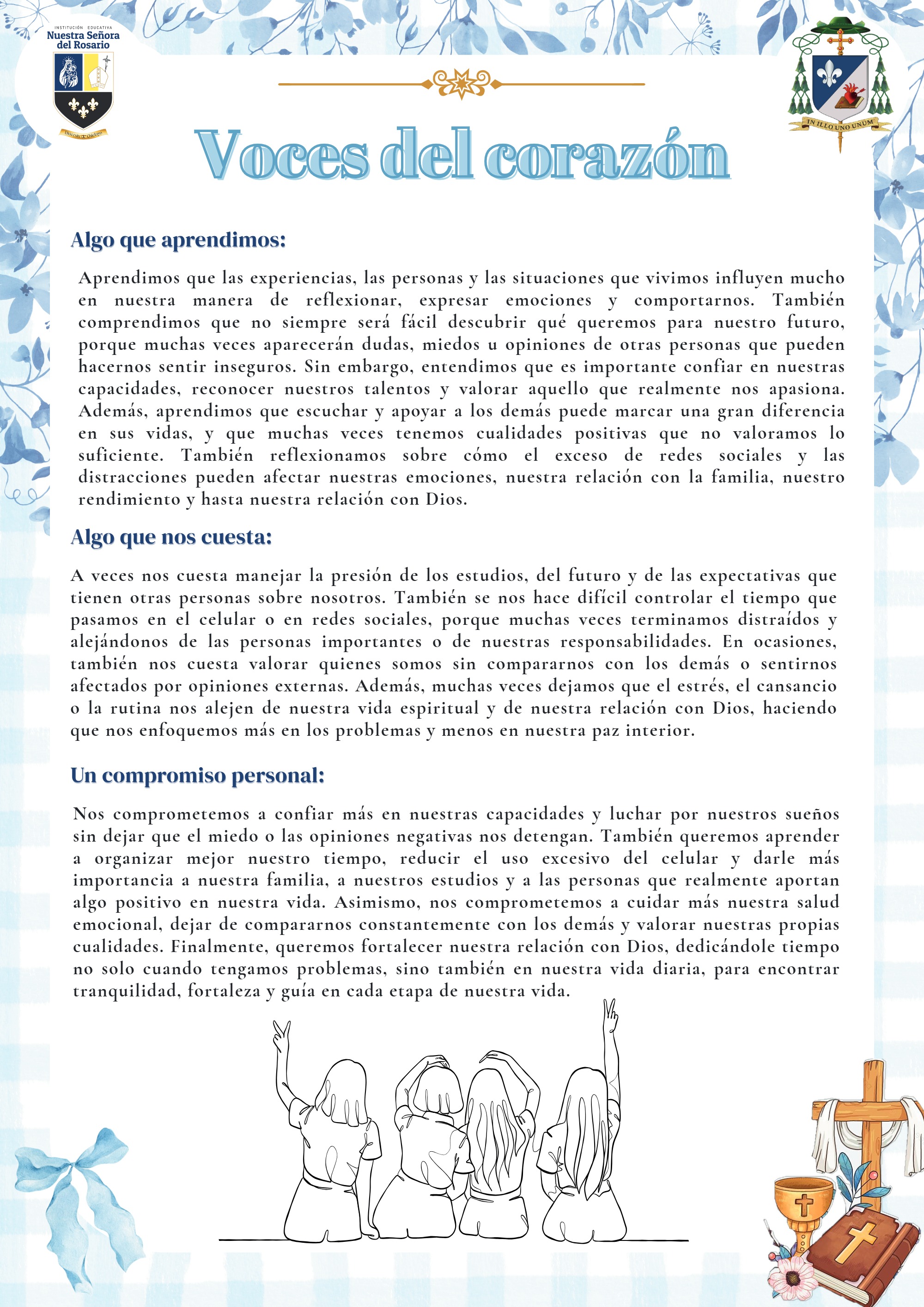 Diario espiritual grupal - 5to "F" - 2026 — page 15