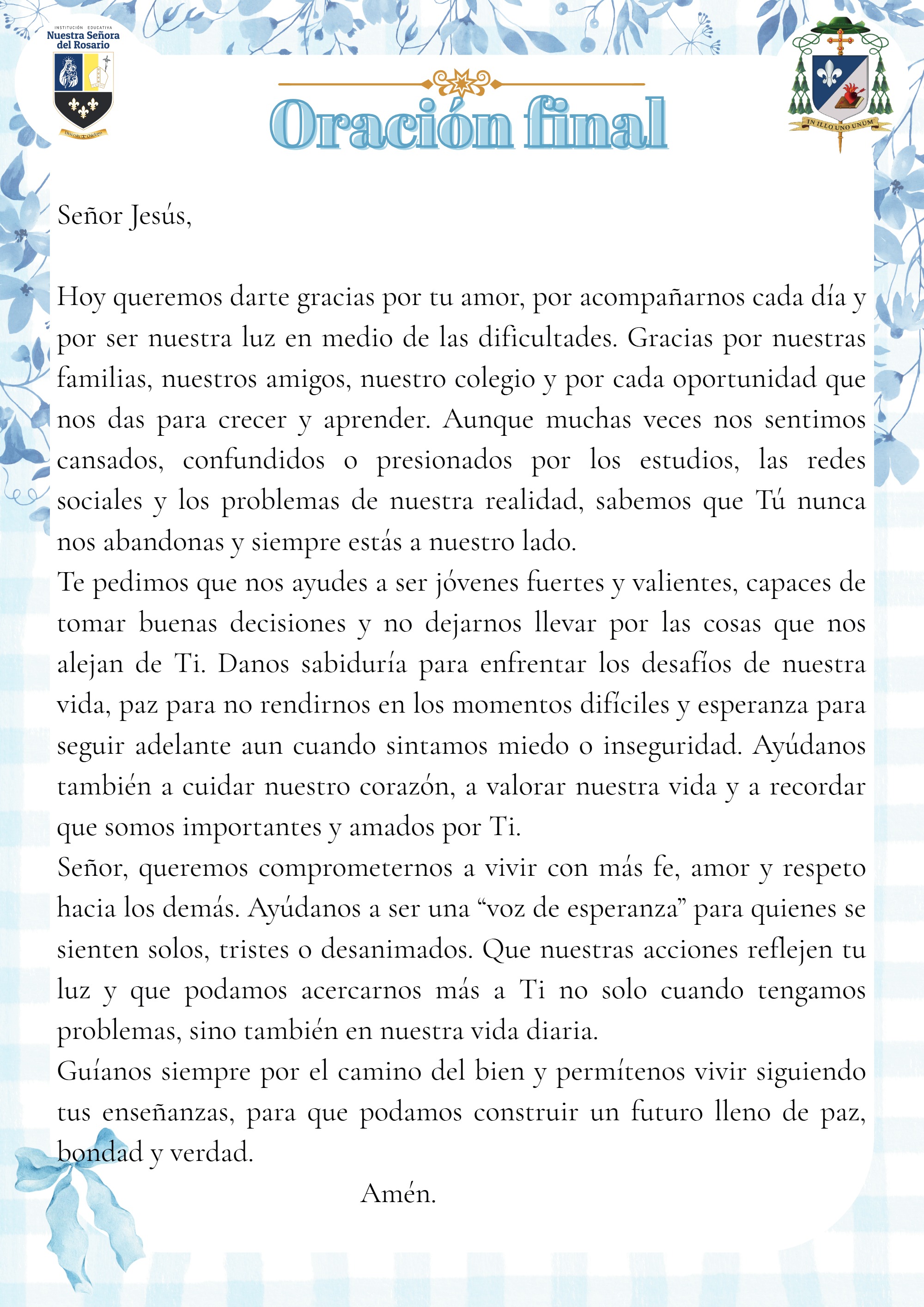 Diario espiritual grupal - 5to "F" - 2026 — page 22