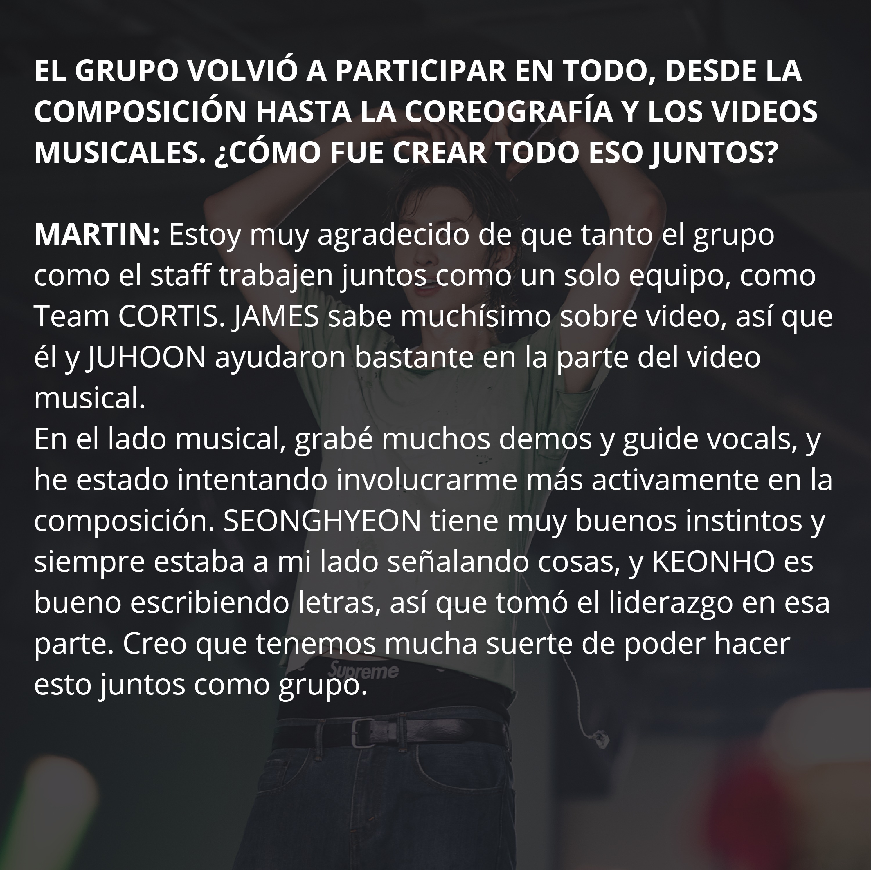 ENTREVISTA A MARTIN PARA WEVERSE MEGAZINE — page 11
