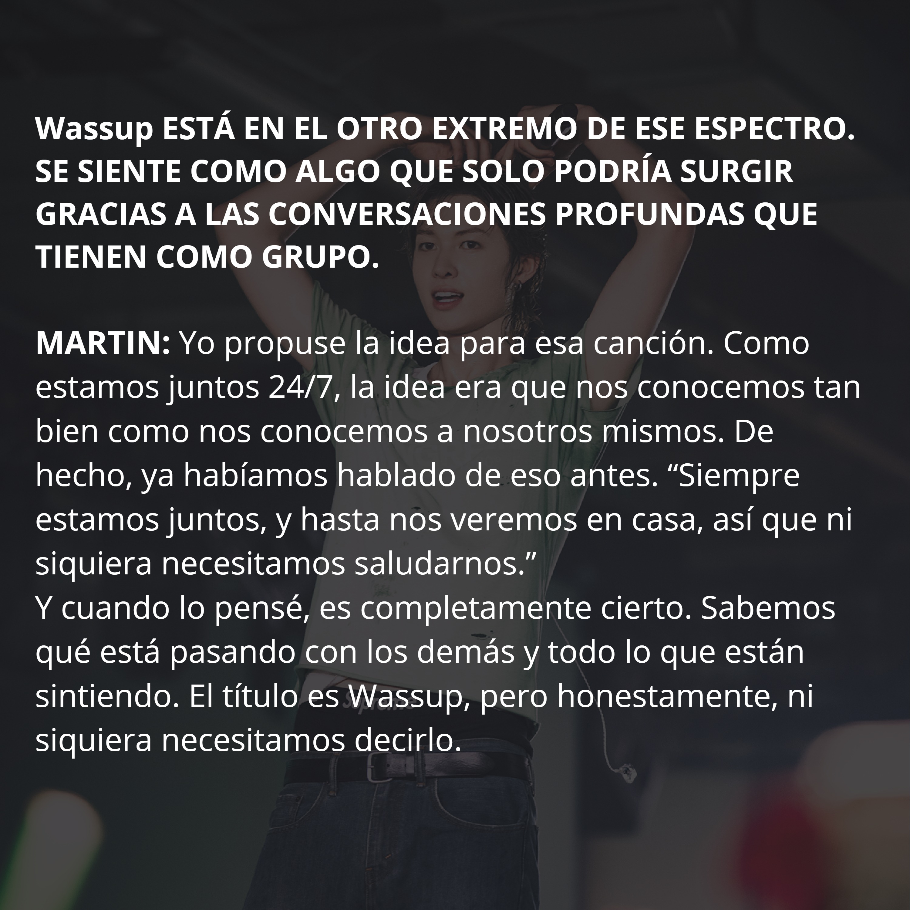 ENTREVISTA A MARTIN PARA WEVERSE MEGAZINE — page 14