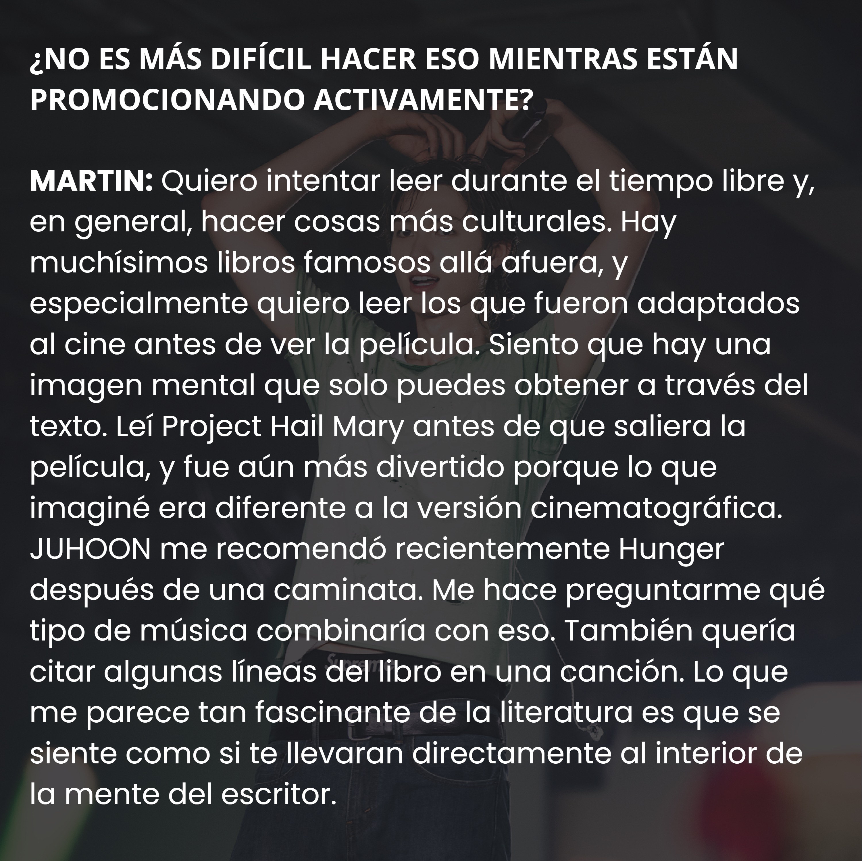 ENTREVISTA A MARTIN PARA WEVERSE MEGAZINE — page 3
