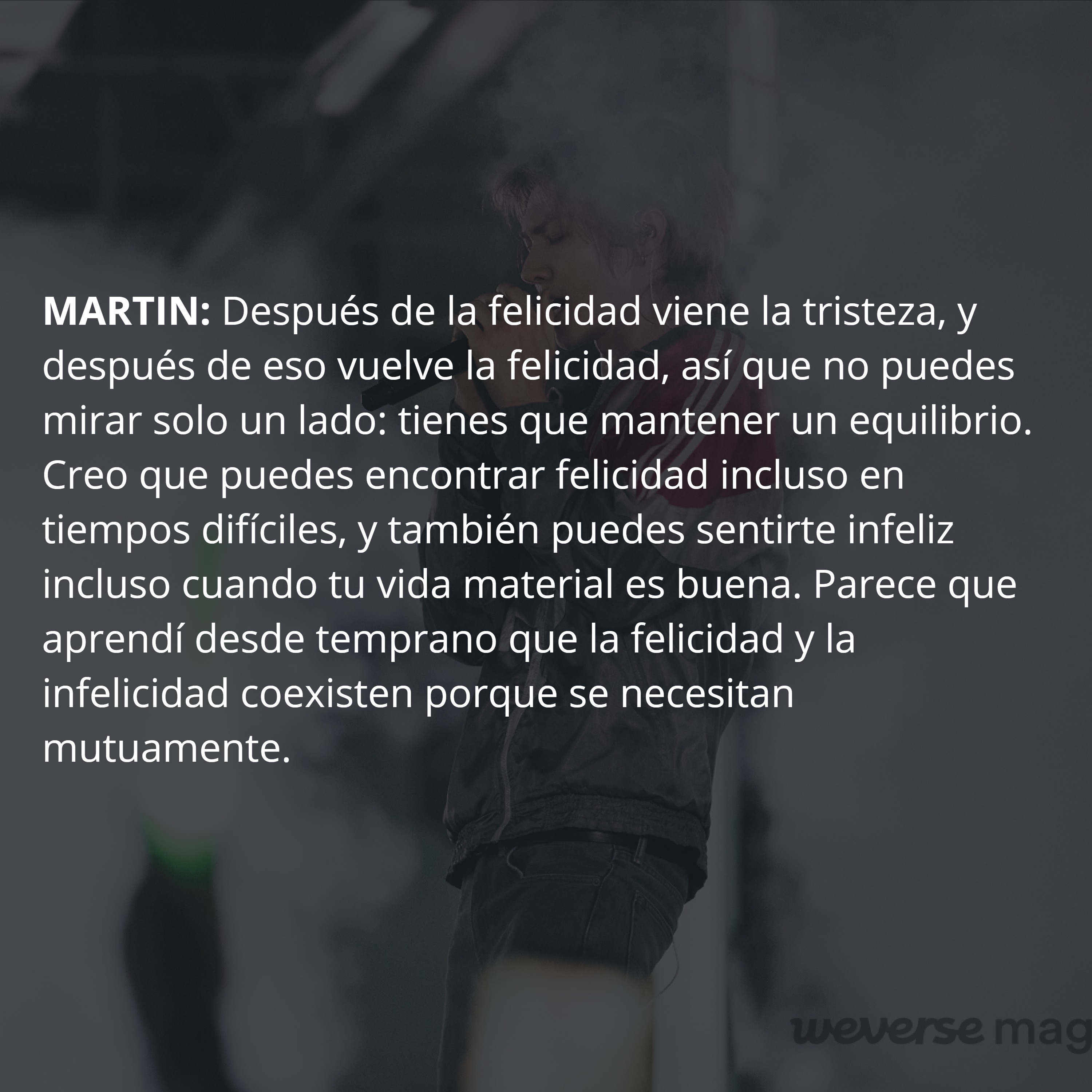 ENTREVISTA A MARTIN PARA WEVERSE MEGAZINE — page 21