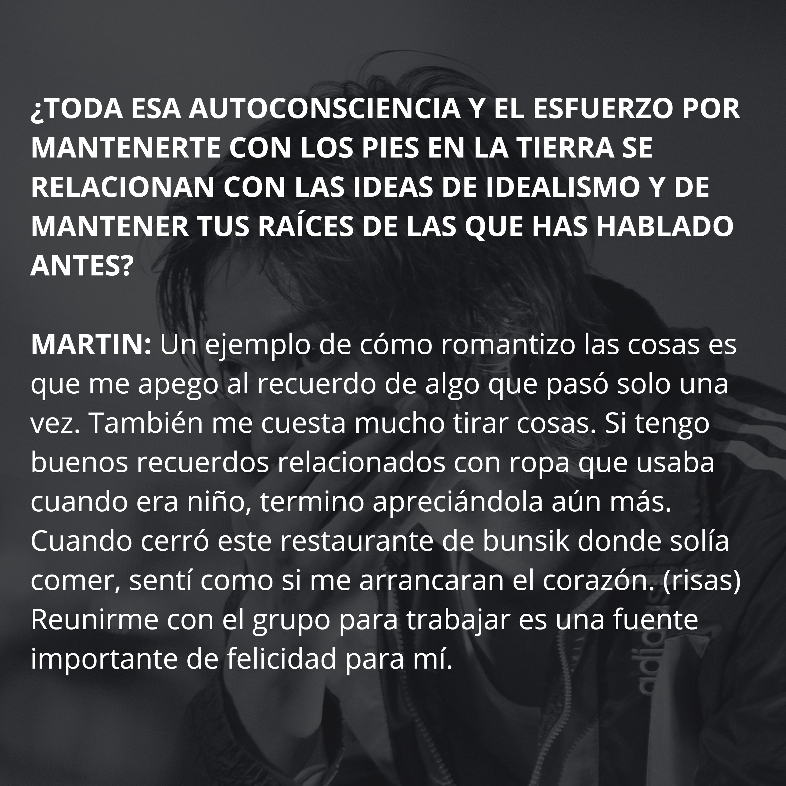 ENTREVISTA A MARTIN PARA WEVERSE MEGAZINE — page 22