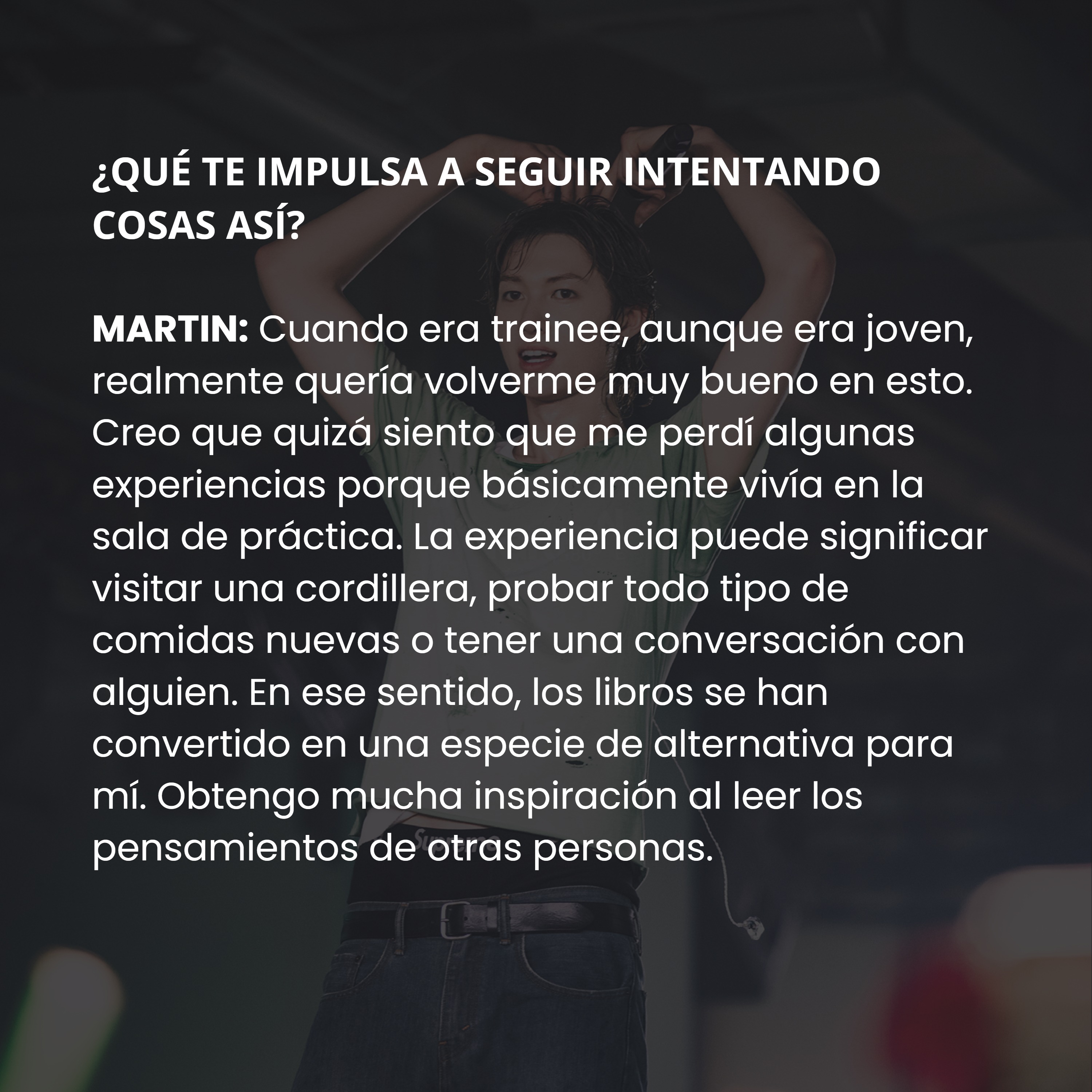 ENTREVISTA A MARTIN PARA WEVERSE MEGAZINE — page 5