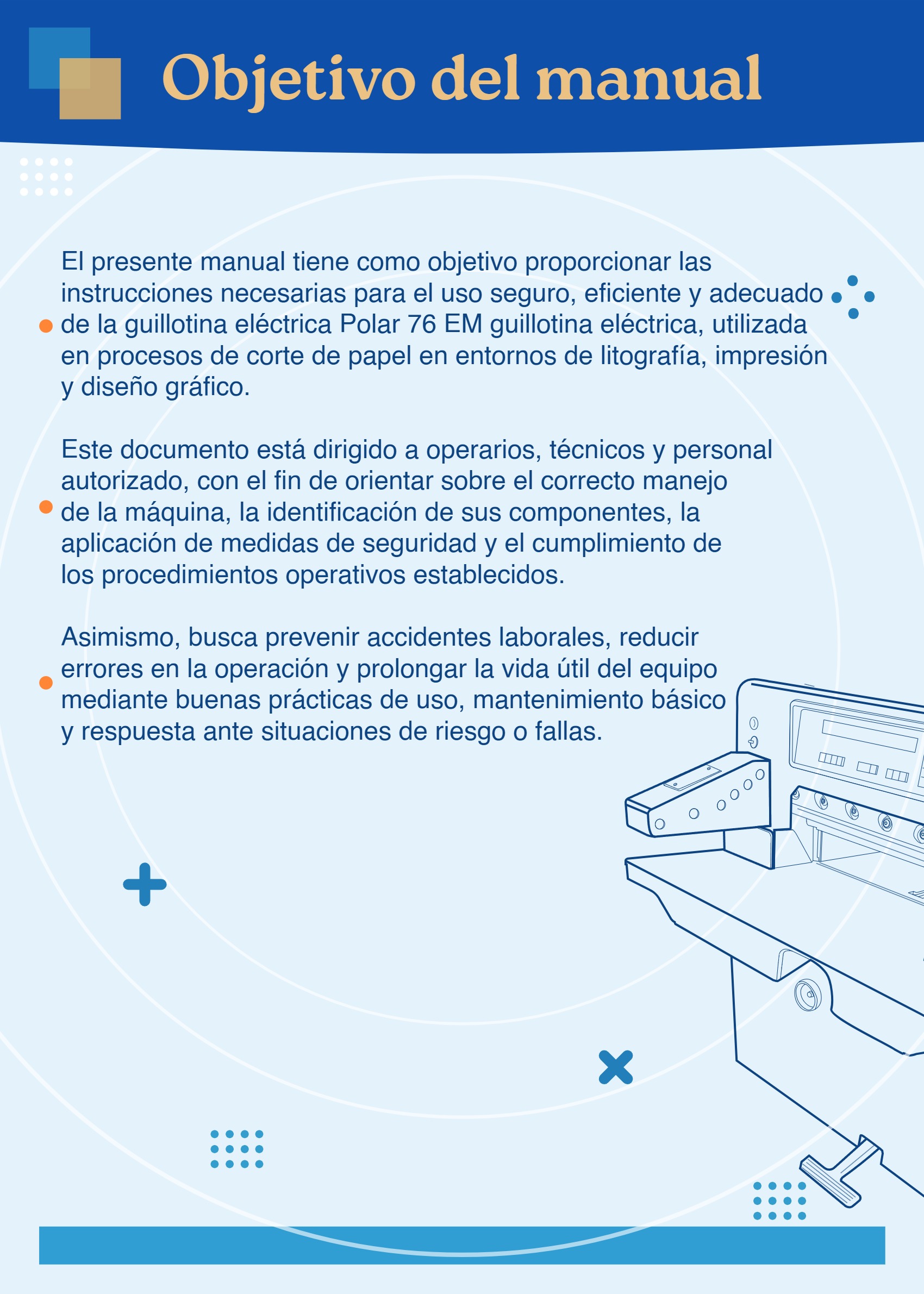 Manual de uso guillotina Polar 76 EM — page 2